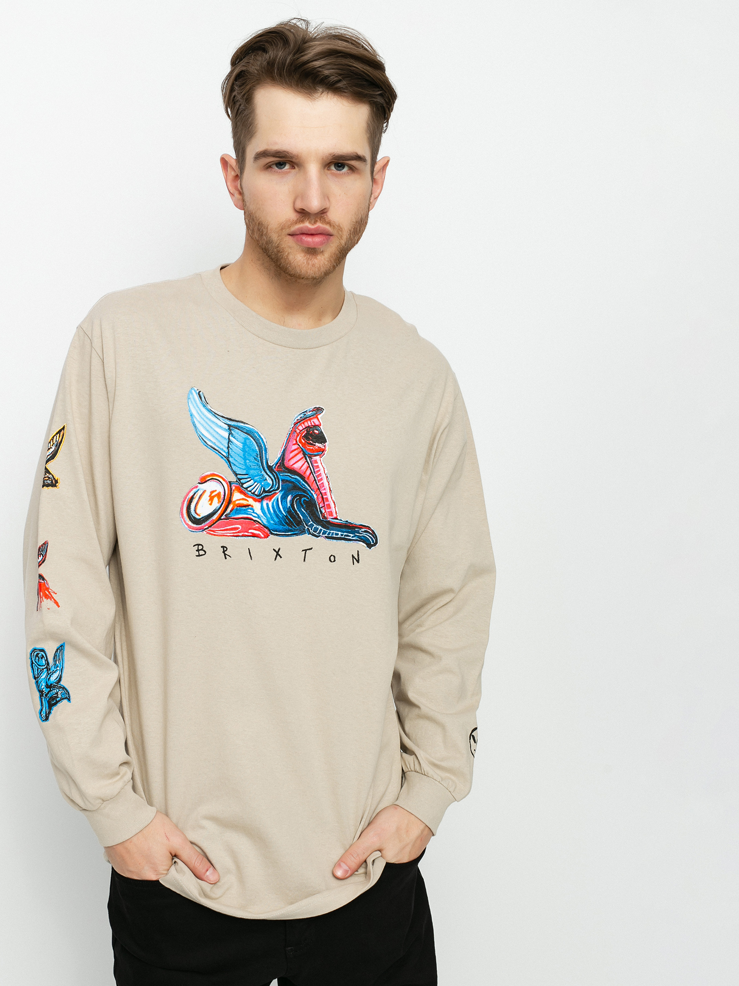 Brixton Bb Time Machine Stt Hosszú ujjú felső (gravel)