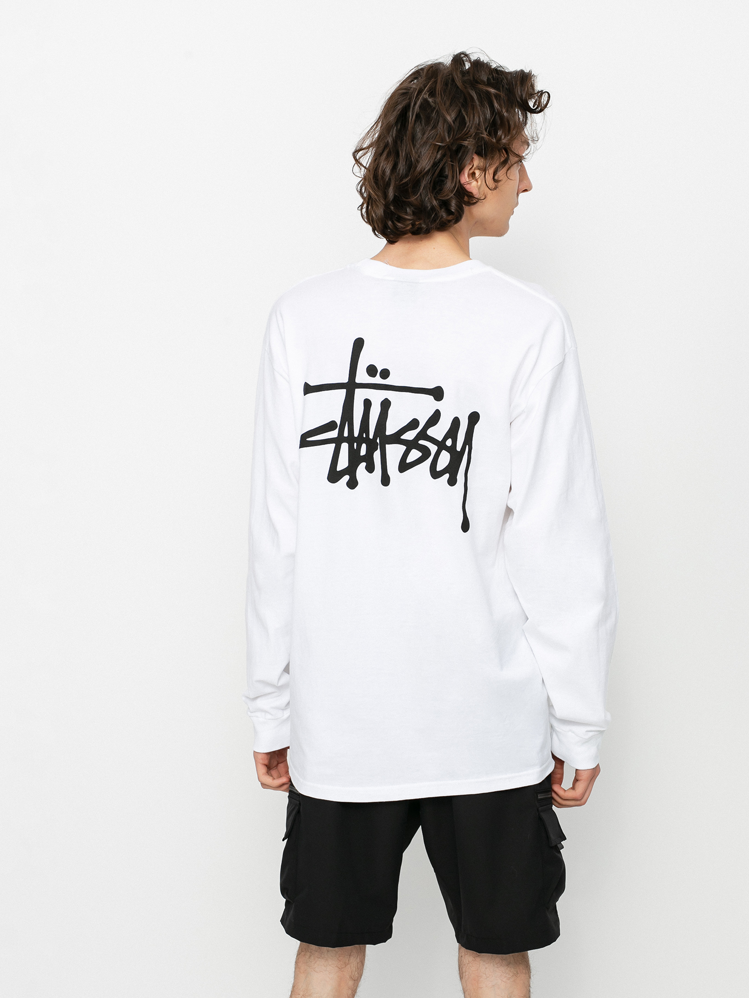 Stussy Hosszú ujjú felső Basic (white)