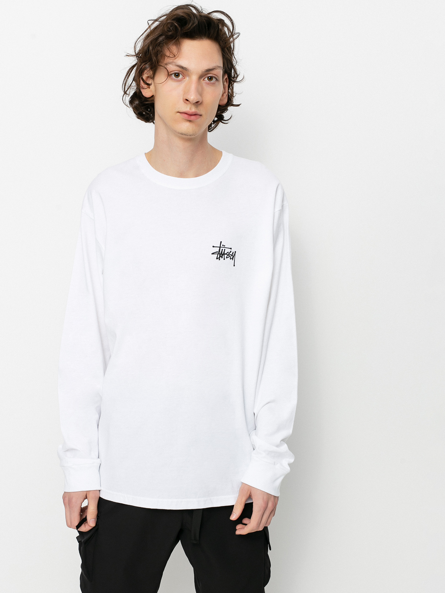 Stussy Hosszú ujjú felső Basic (white)