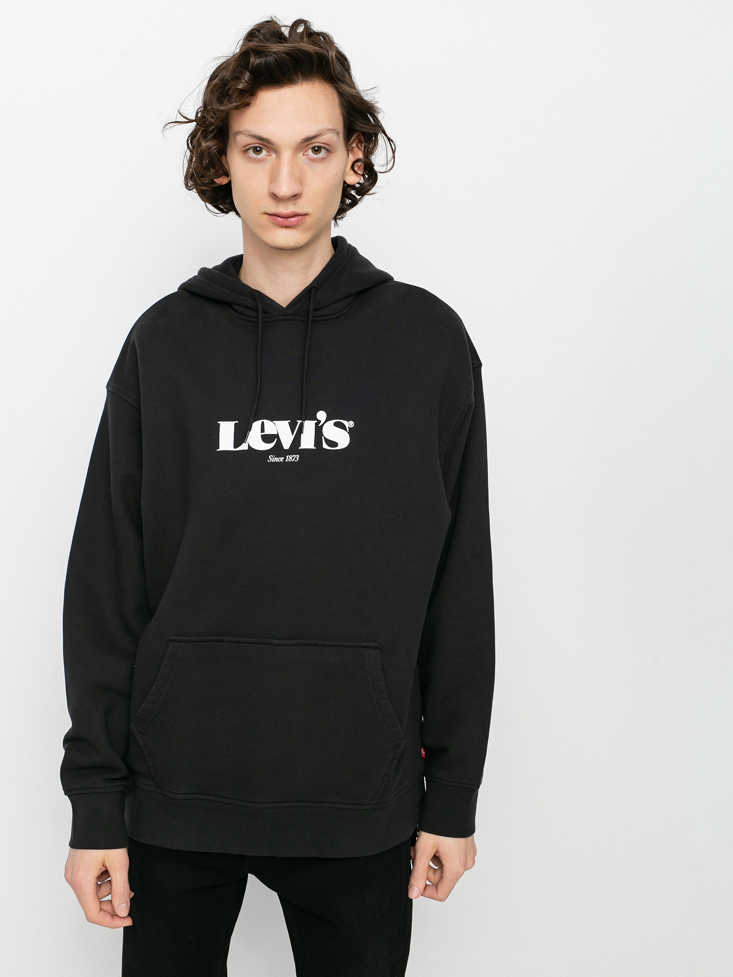 Levi's® T2 Relaxed Graphic HD Kapucnis pulóver (caviar)