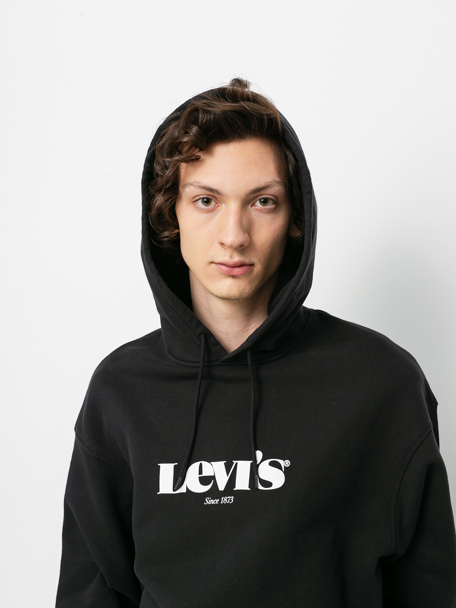 Levi's® T2 Relaxed Graphic HD Kapucnis pulóver (caviar)