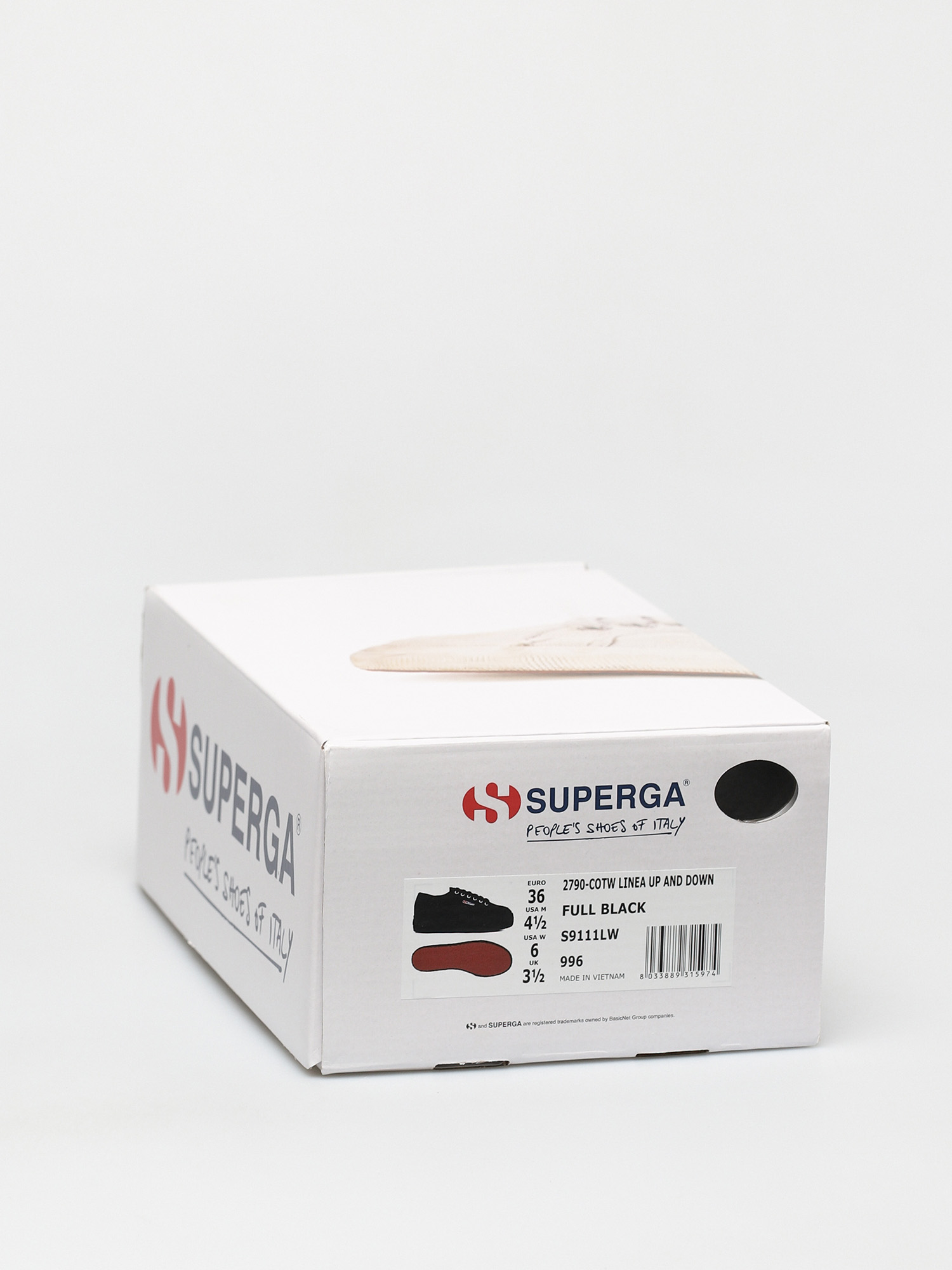 Superga 2790 Acotw Linea Up And Down Wmn Cipők (full black/black)