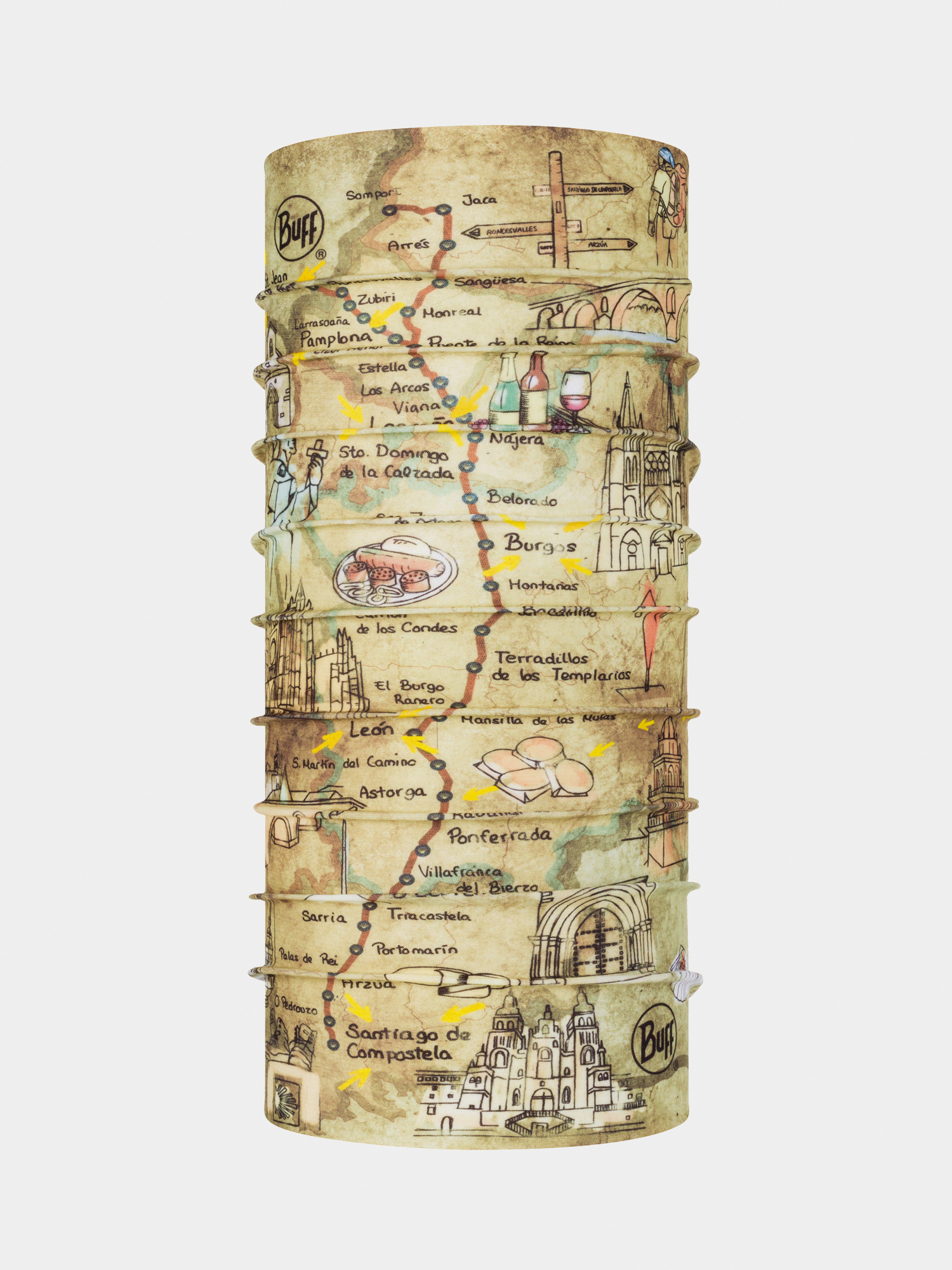 Buff Coolnet Uv+ Kendő (geo topics multi)