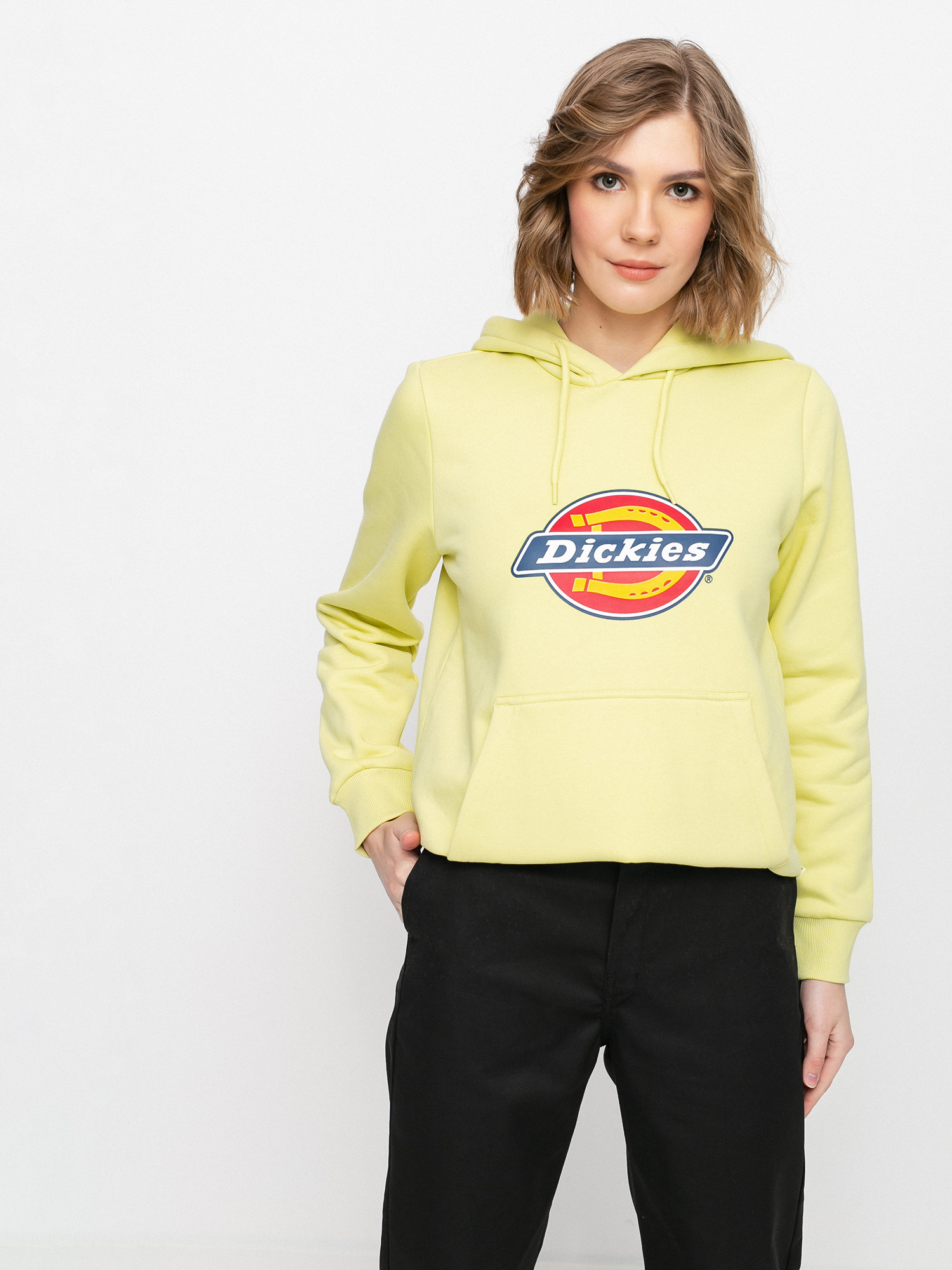 Dickies Icon Logo HD Wmn Kapucnis pulóver (mellow green)