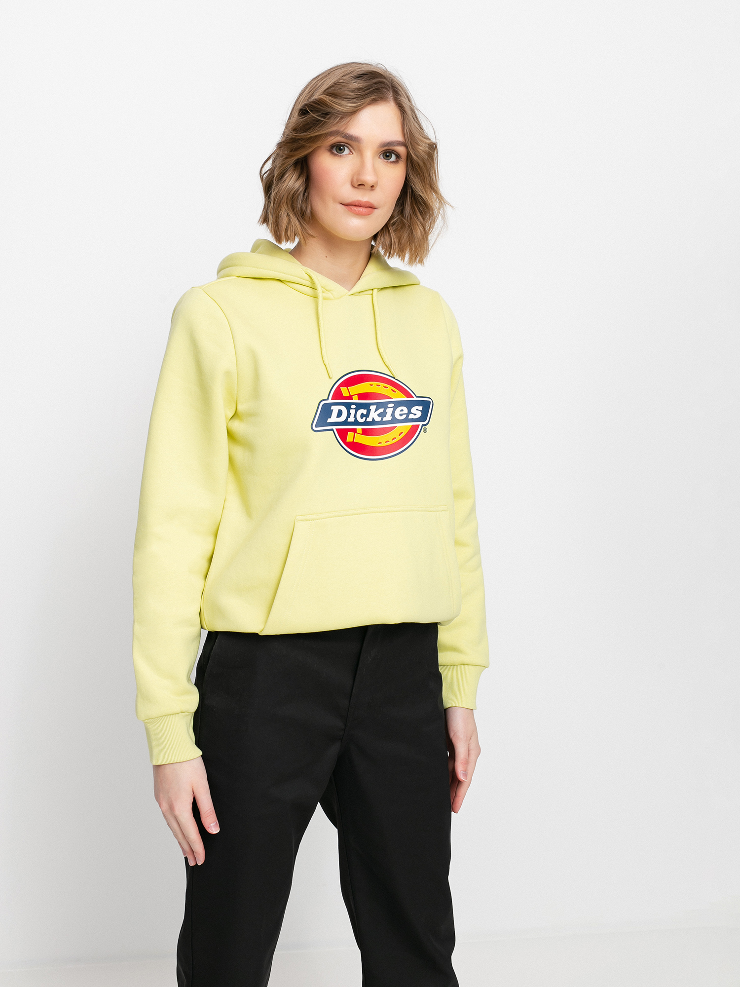 Dickies Icon Logo HD Wmn Kapucnis pulóver (mellow green)
