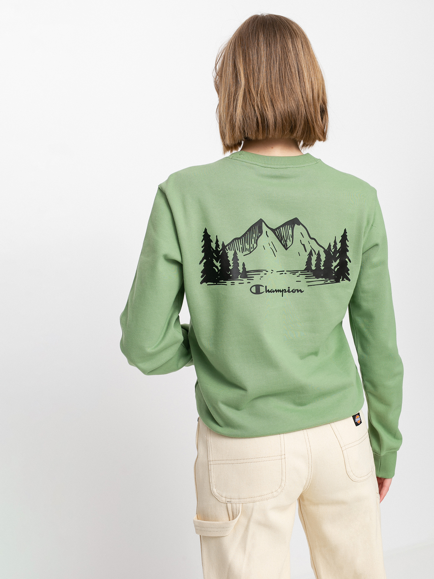 Champion Crewneck Sweatshirt 114353 Wmn Pulóver (sgn)