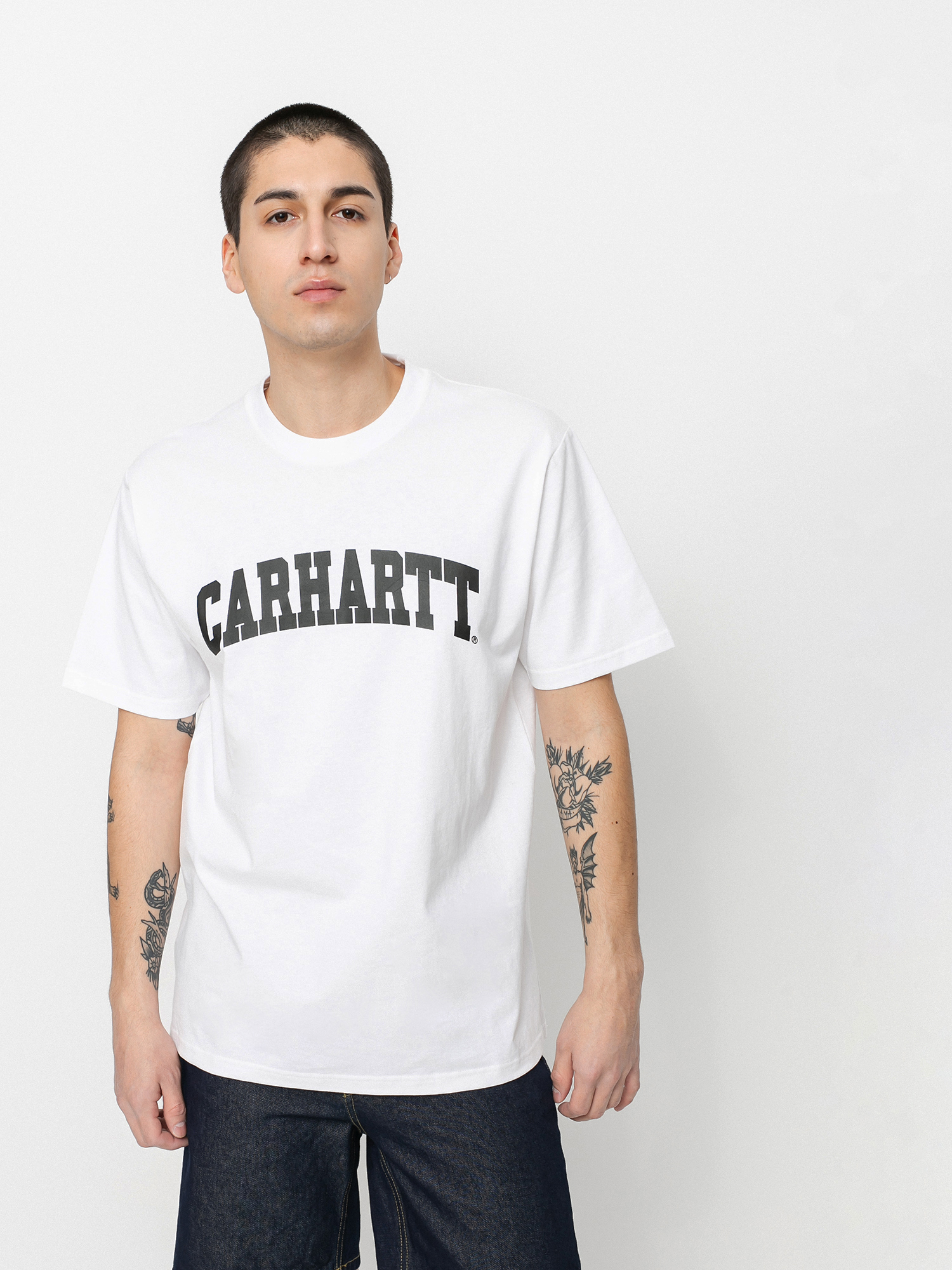 Carhartt WIP University Ujjatlan felső (white/black)