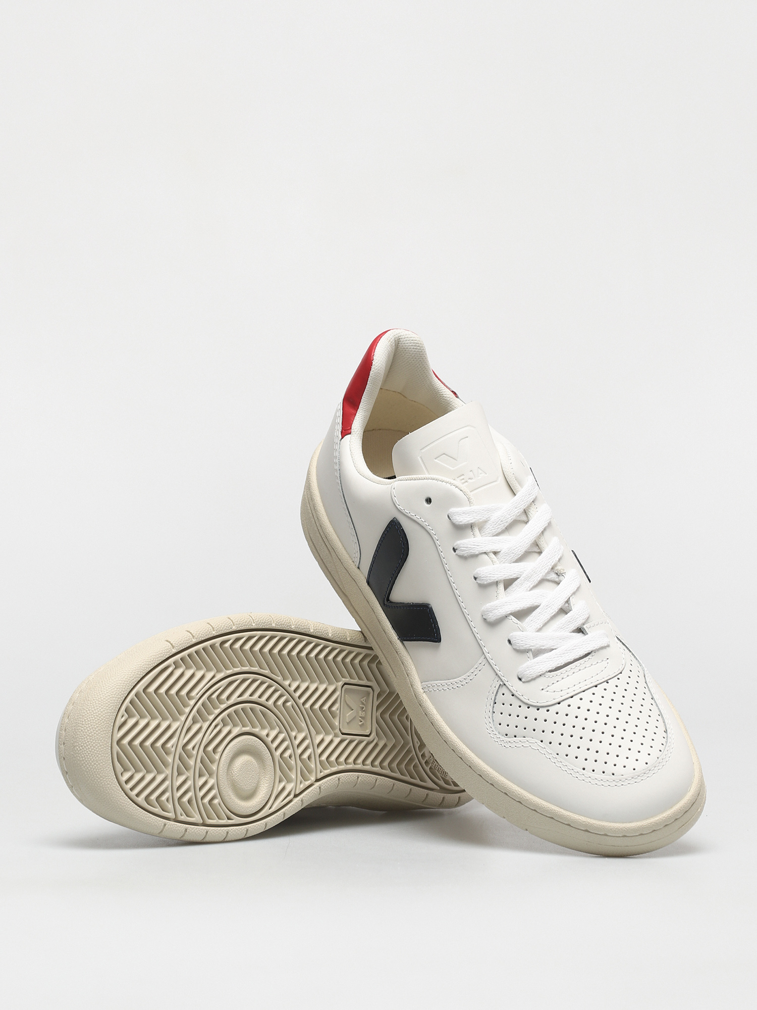 Veja V 10 Cipők (leather extra white nautico pekin)