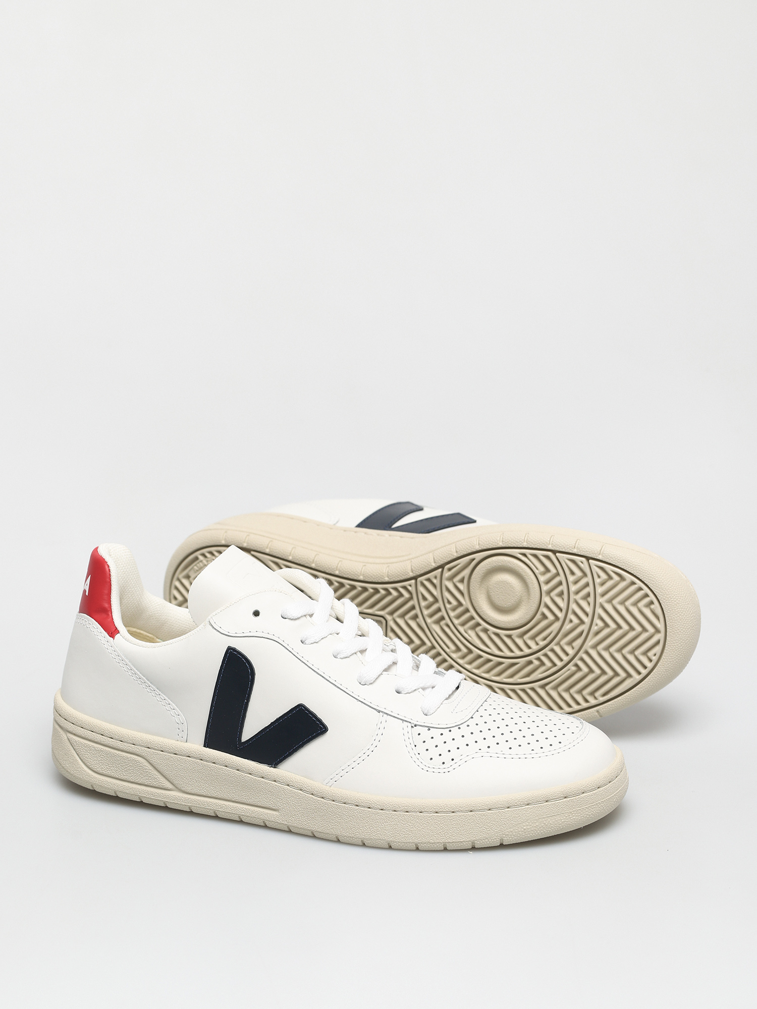 Veja V 10 Cipők (leather extra white nautico pekin)