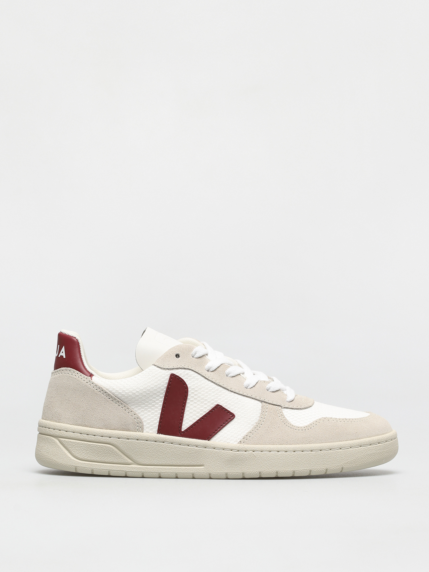 Veja V 10 Cipők (b mesh white marsala)