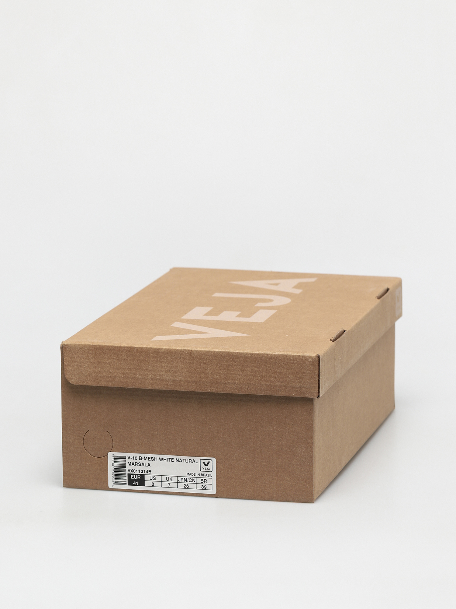 Veja V 10 Cipők (b mesh white marsala)