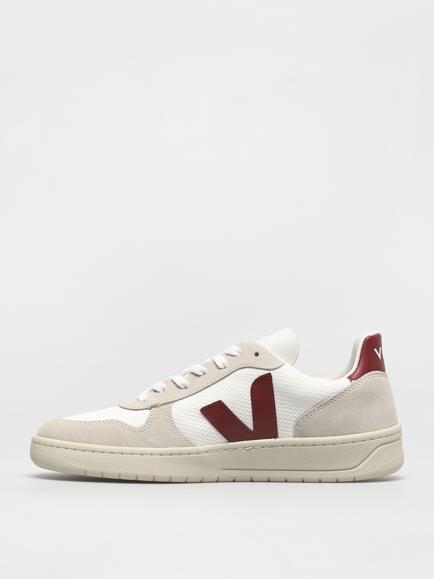 Veja V 10 Cipők (b mesh white marsala)