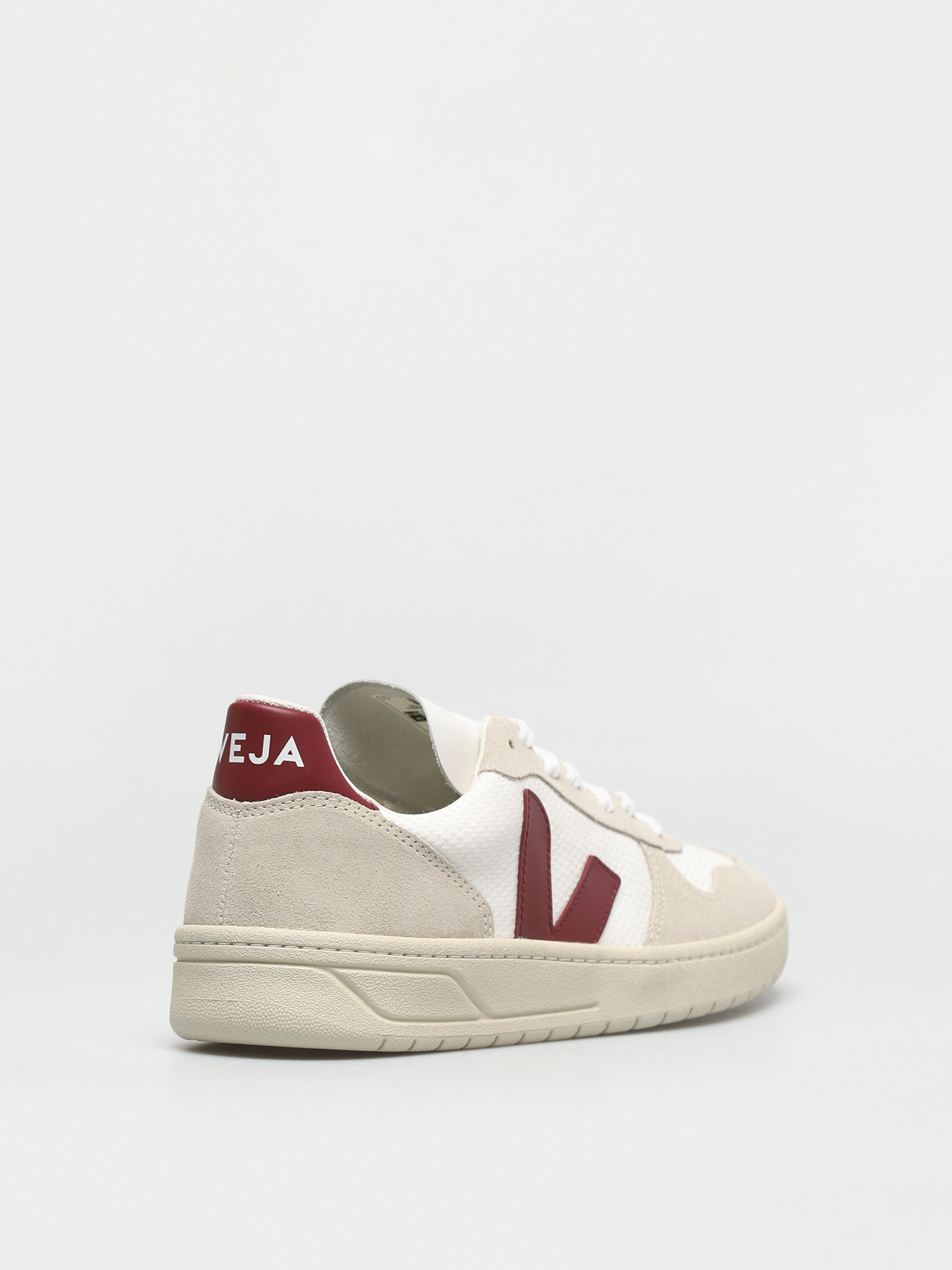 Veja V 10 Cipők (b mesh white marsala)