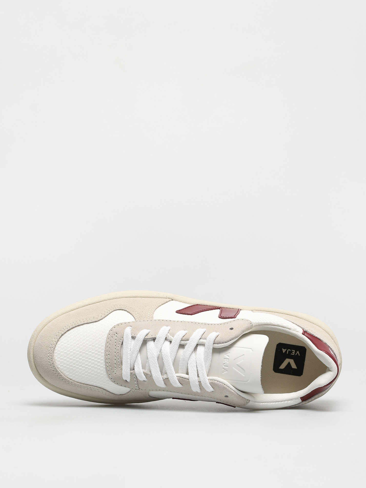 Veja V 10 Cipők (b mesh white marsala)