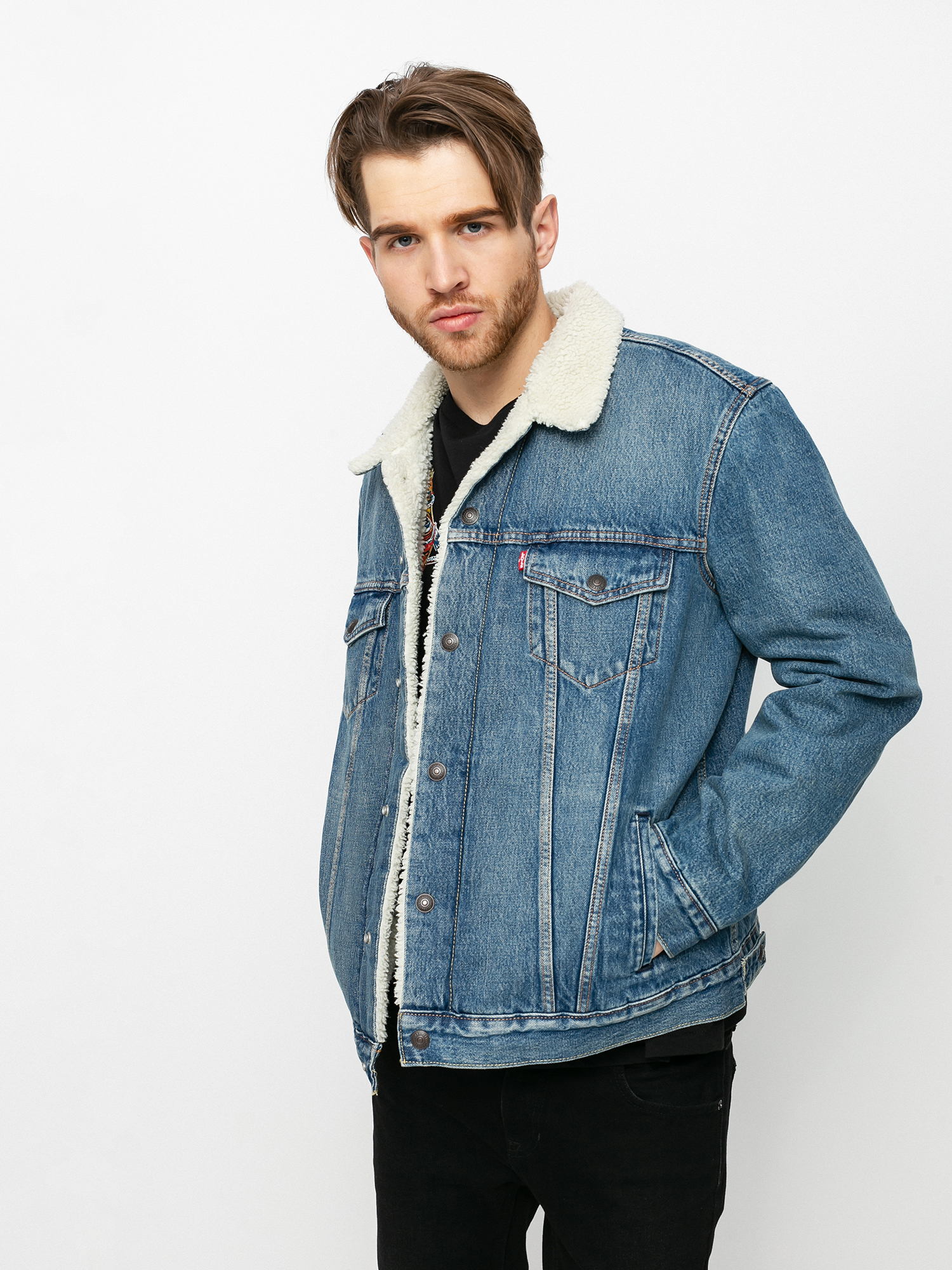 Levi's® Type 3 Sherpa Trucker Dzseki (fable sherpa)