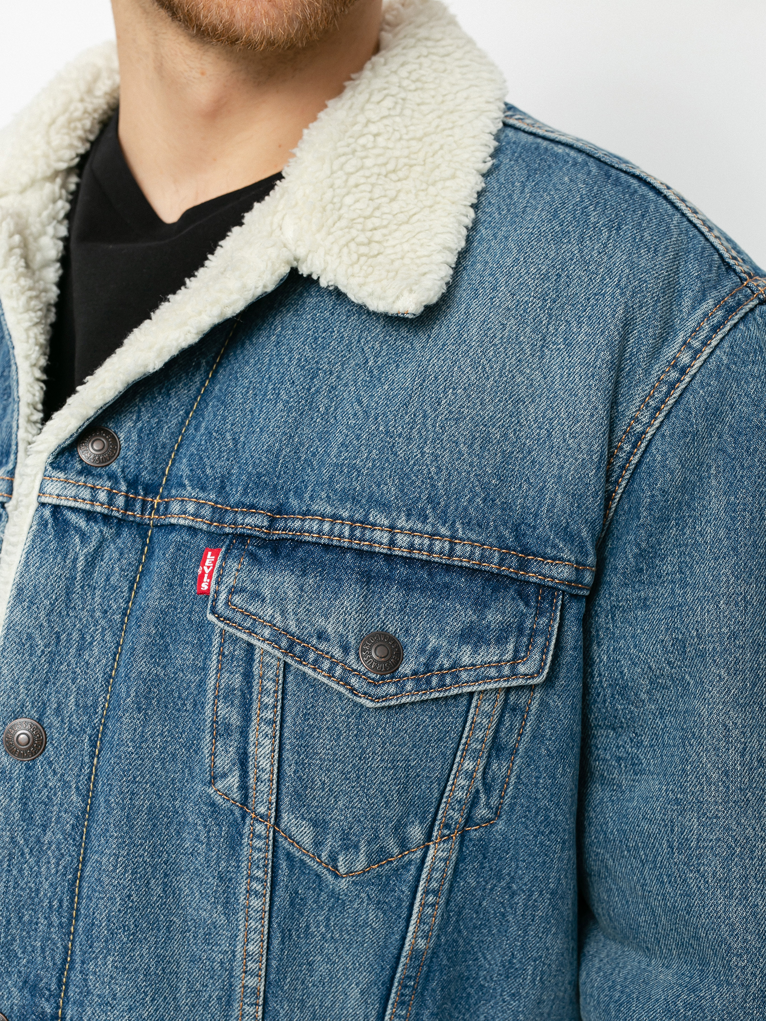 Levi's® Type 3 Sherpa Trucker Dzseki (fable sherpa)