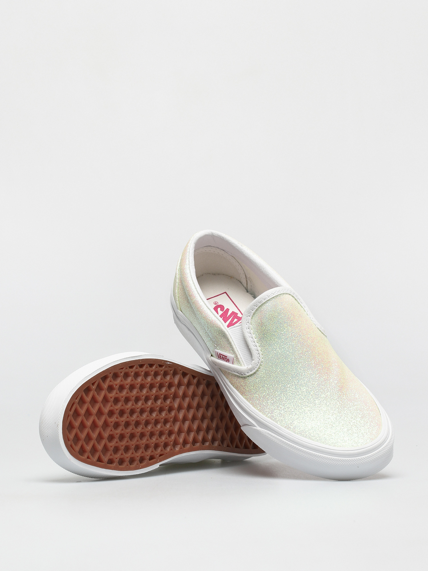 Vans Classic Slip On Cipők (uv glitter pink/true white)
