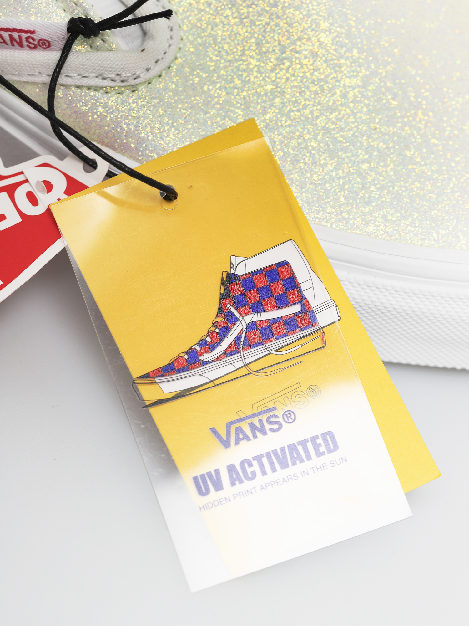 Vans Classic Slip On Cipők (uv glitter pink/true white)