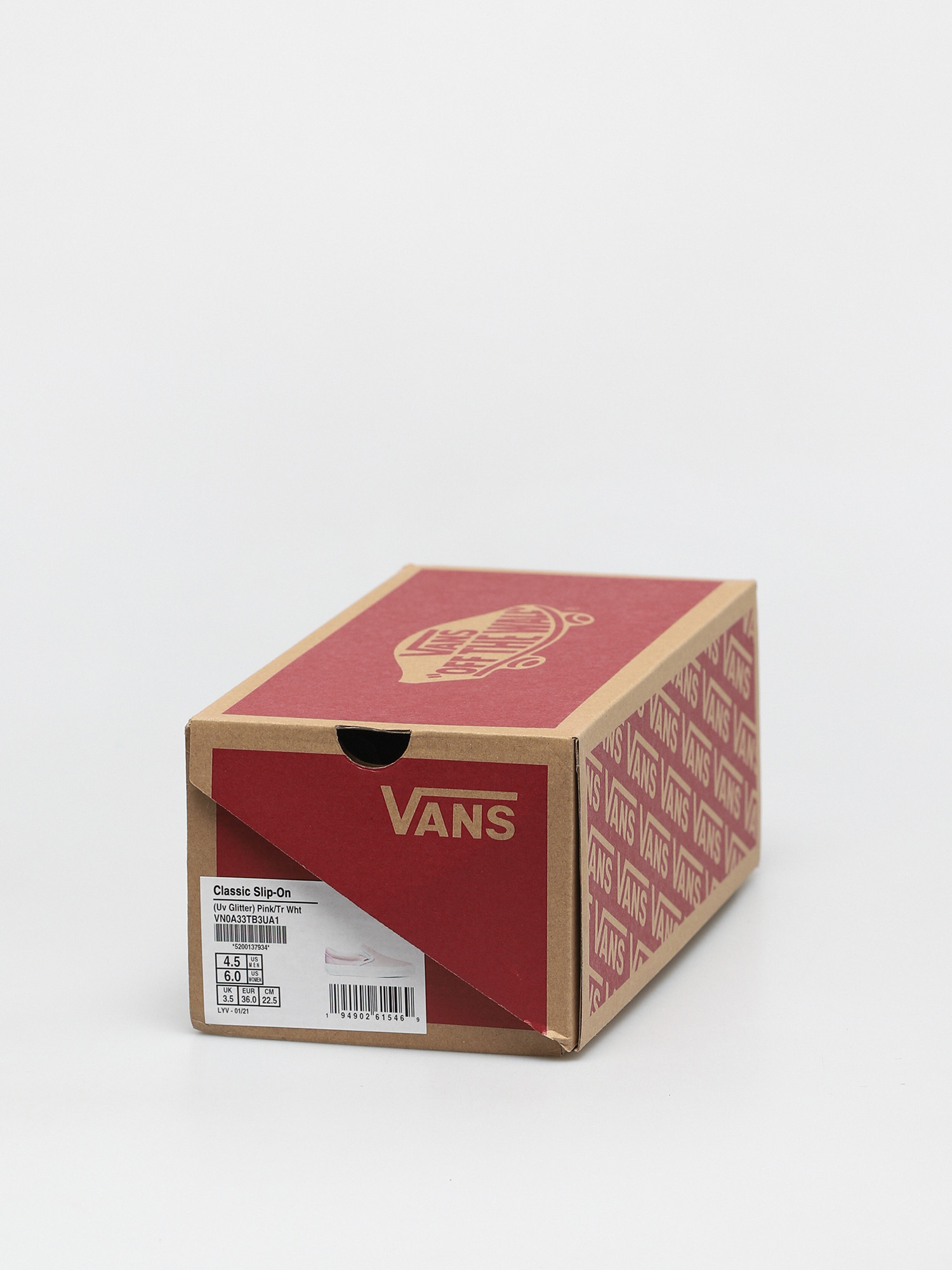 Vans Classic Slip On Cipők (uv glitter pink/true white)