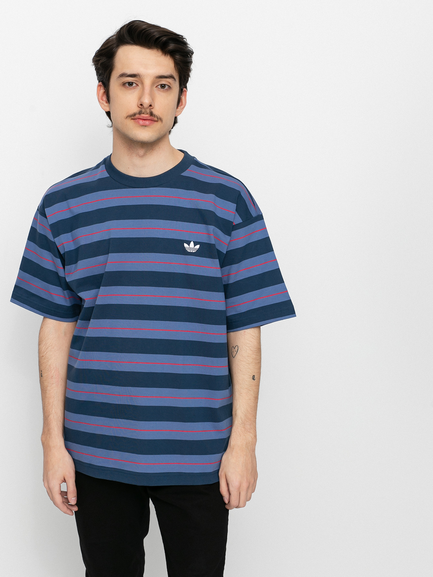 adidas Yarn Dye Ujjatlan felső (crenav/creblu/vivred)