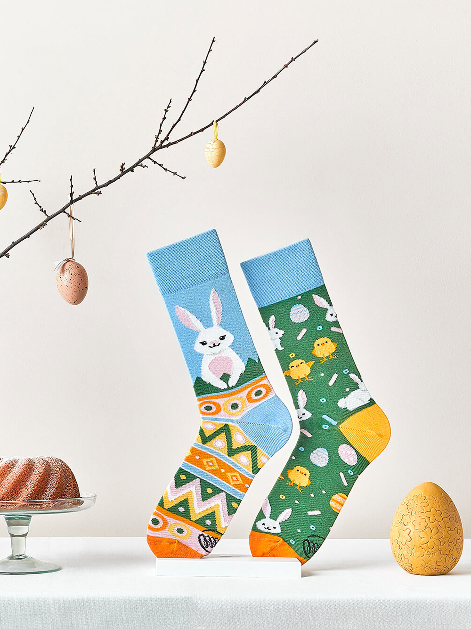 Many Mornings Easter Bunny Zokni (multi)