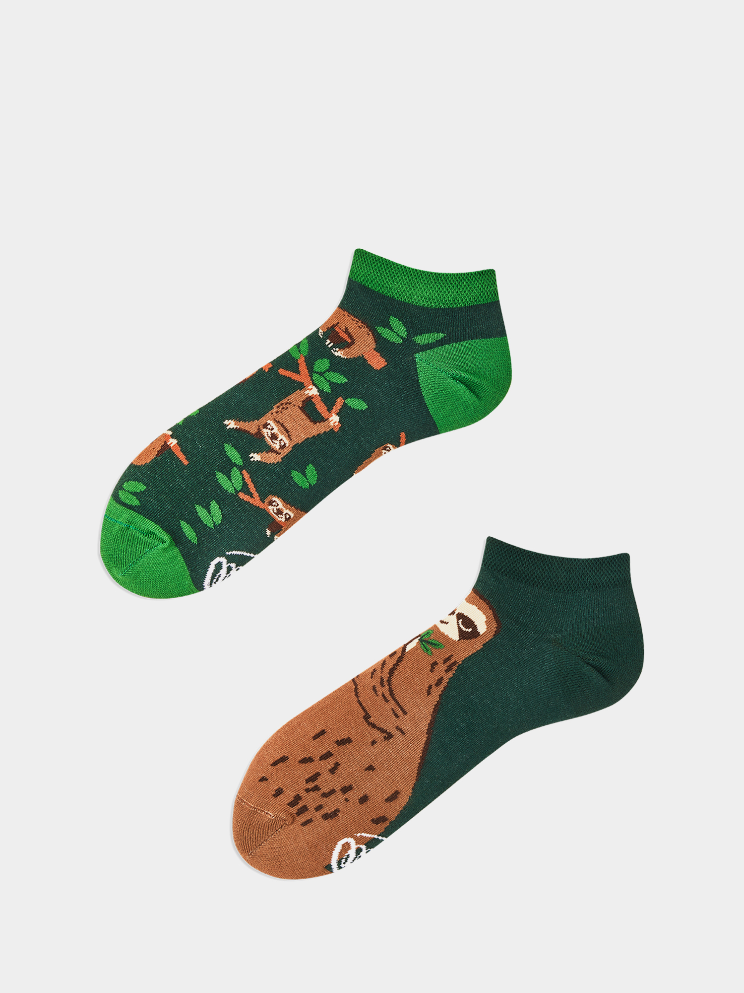 Many Mornings Sloth Life Low Zokni (gree/brown)