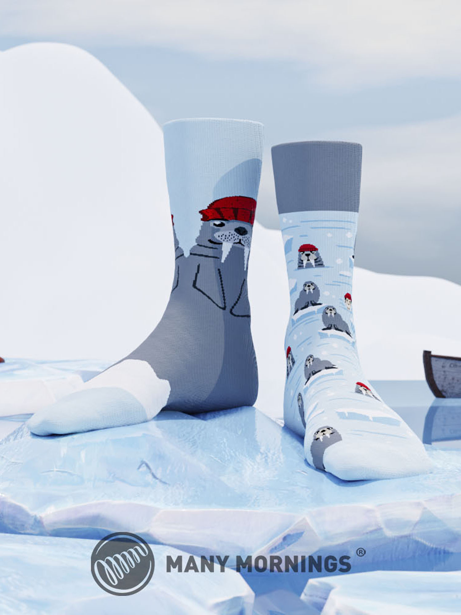 Many Mornings The Walrus Zokni (blue/grey)