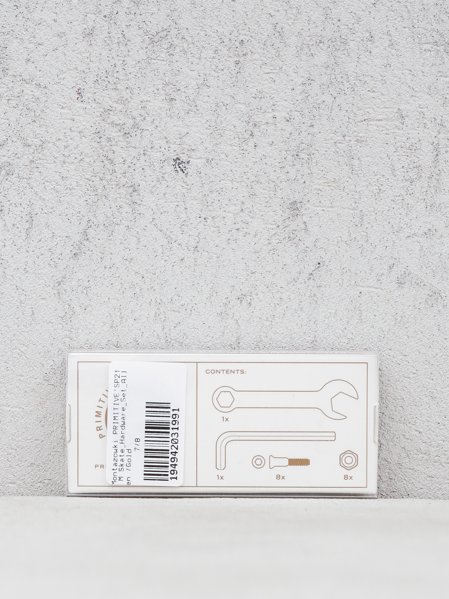 Primitive Csavarkészlet Skate Hardware Set Allen (gold)