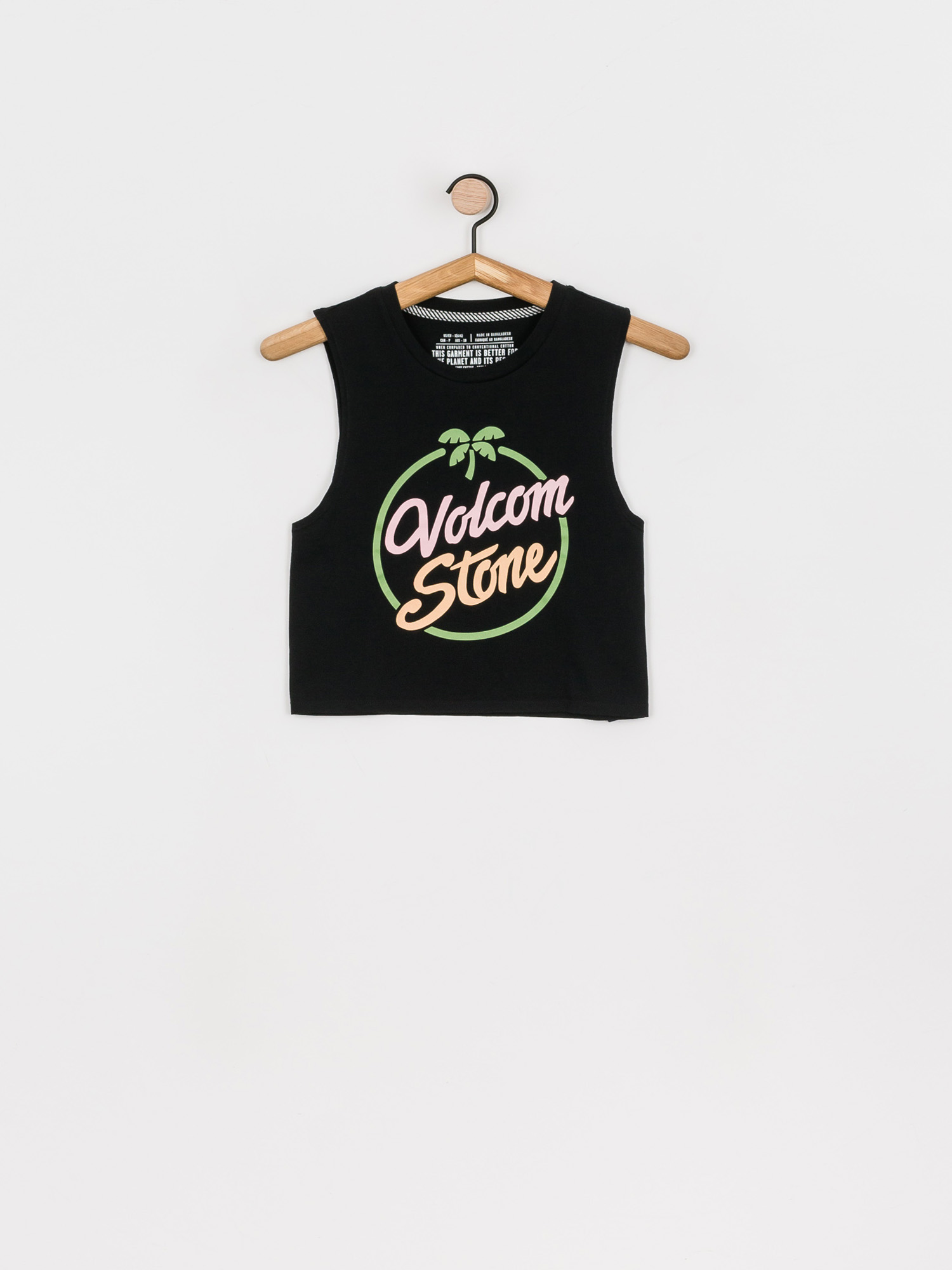 Volcom Stone Hour Crop Wmn Ujjatlan felső (black)