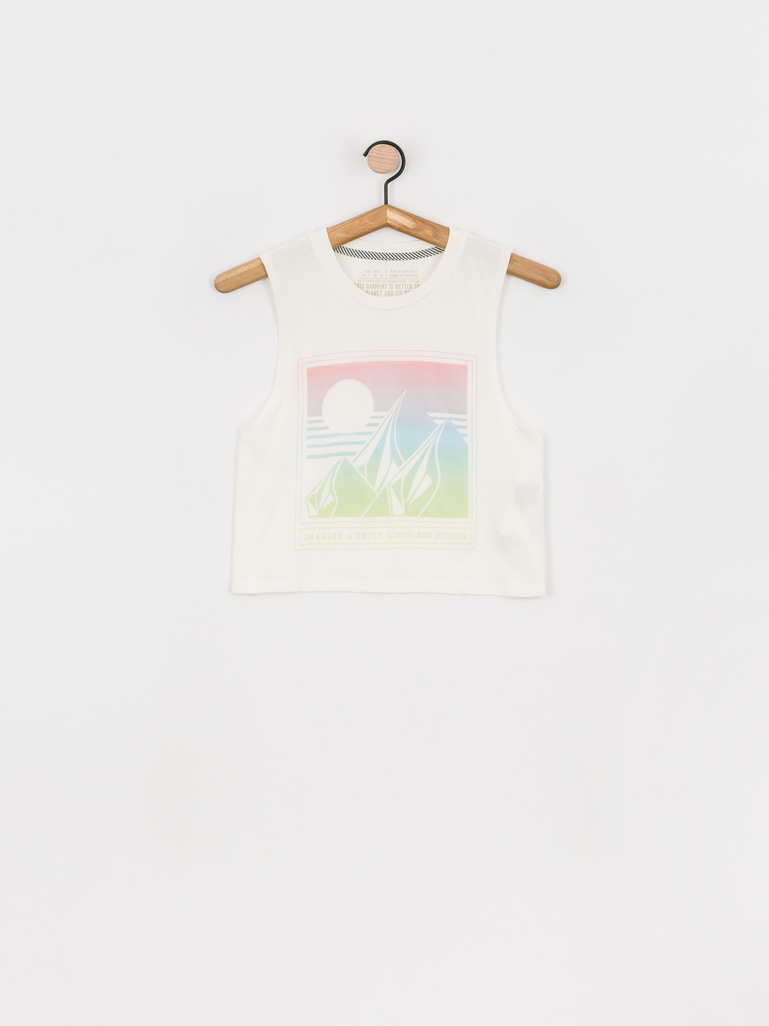 Volcom Stone Hour Crop Wmn Ujjatlan felső (star white)