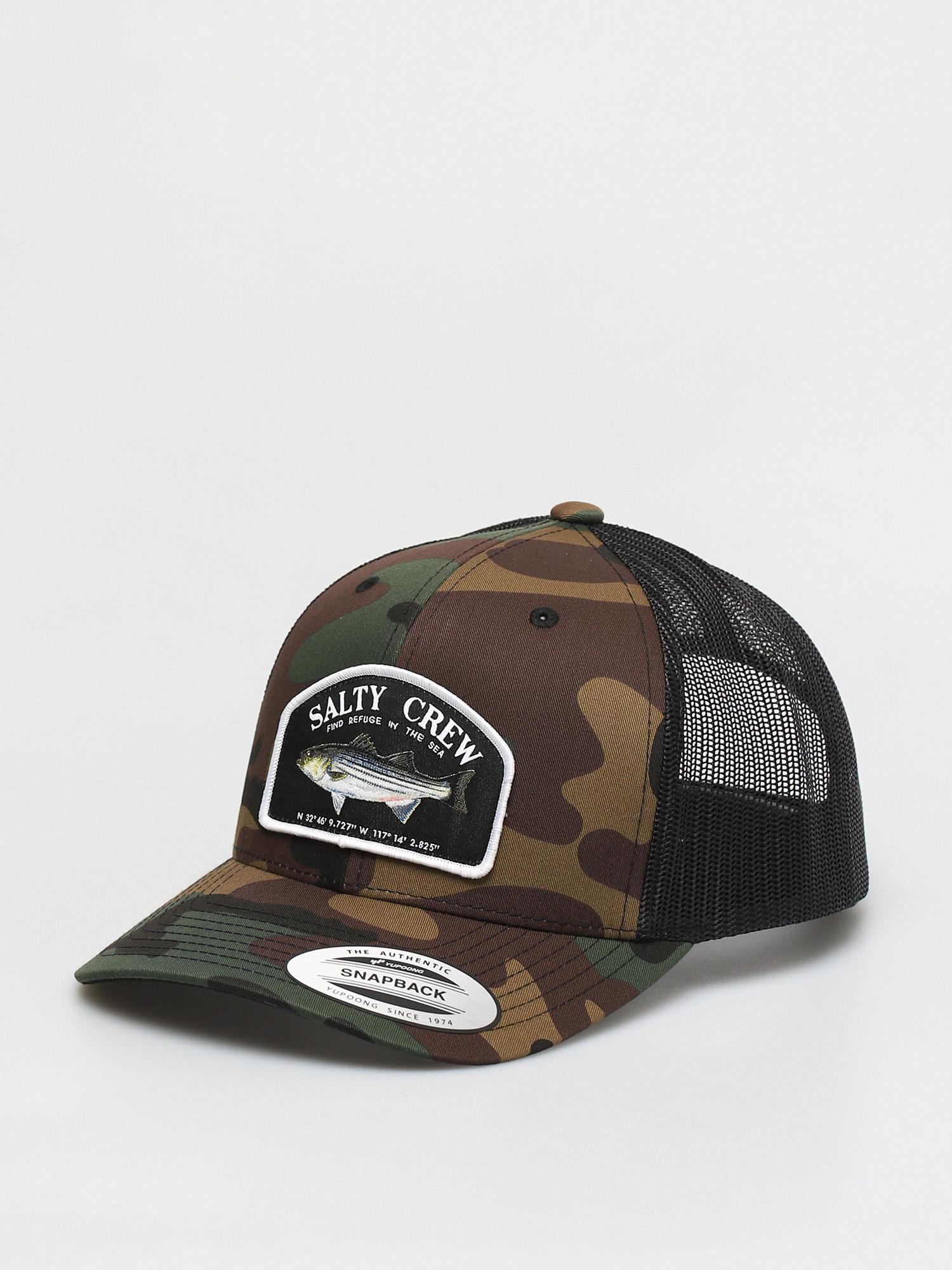 Salty Crew Striper Retro Trucker ZD Baseball sapka (camo)