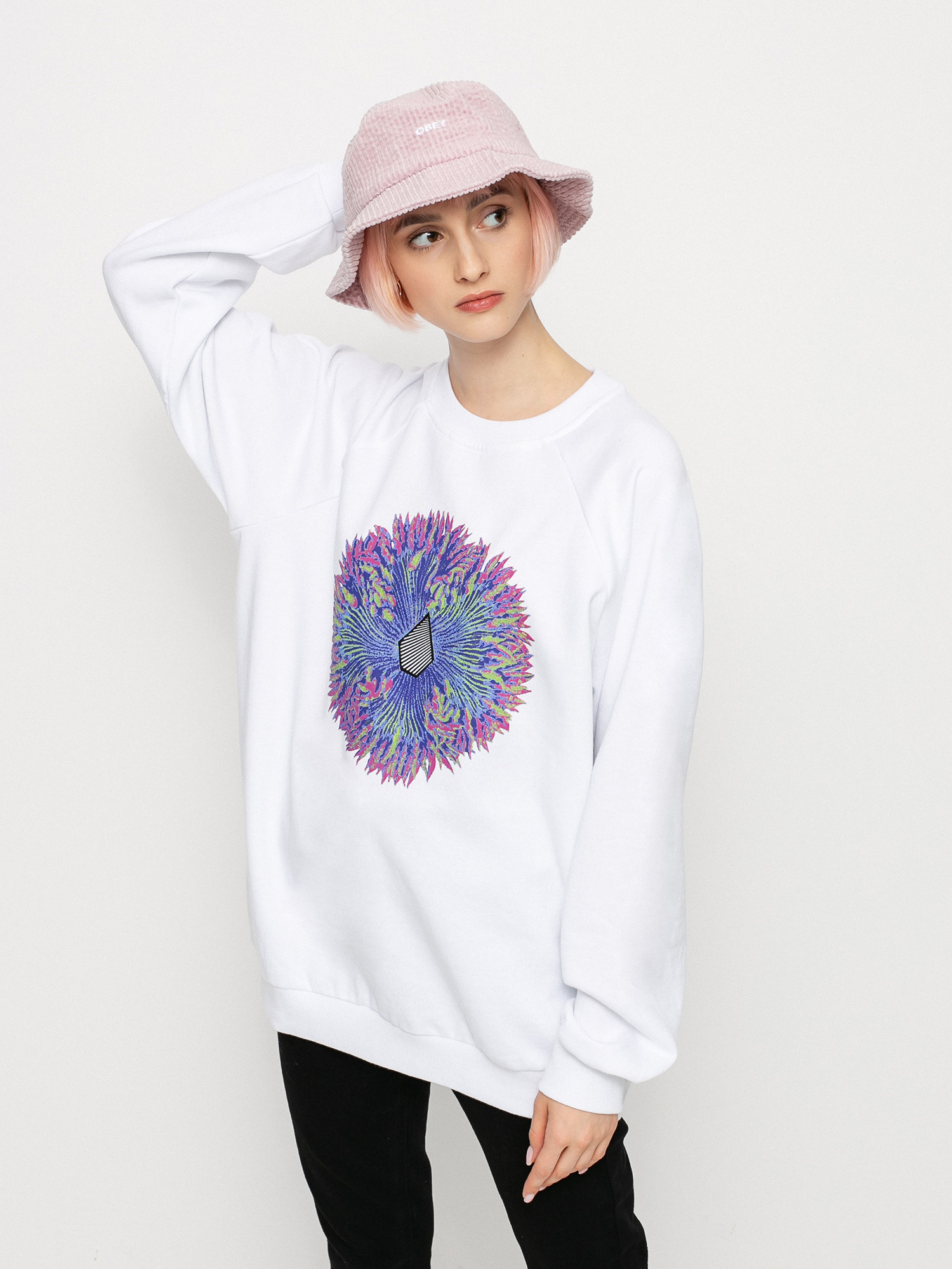 Volcom Coral Morph Pulóver Wmn (white)