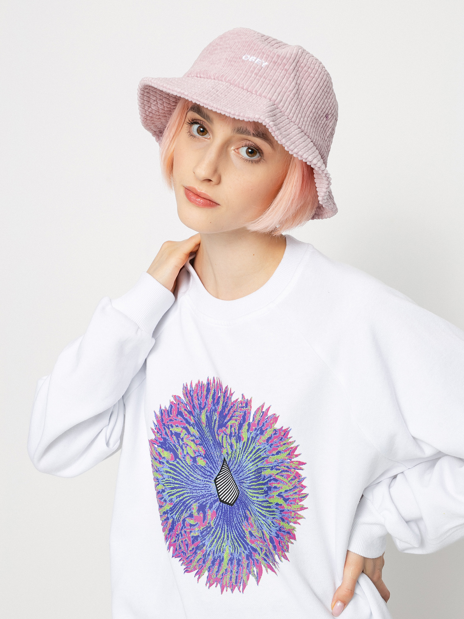 Volcom Coral Morph Pulóver Wmn (white)