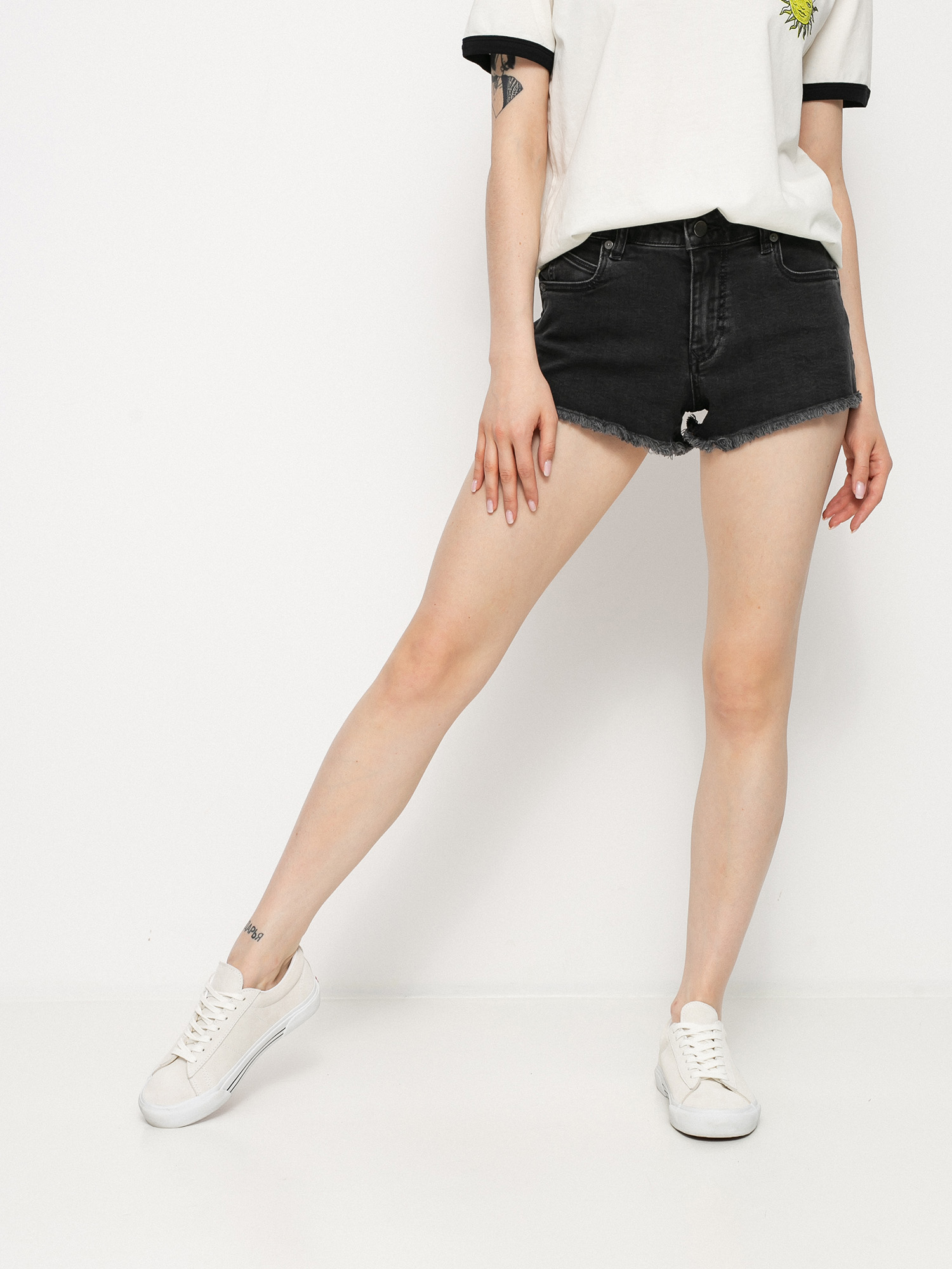 Volcom Stoney Stretch Short Wmn Rövidnadrág (asphalt black)