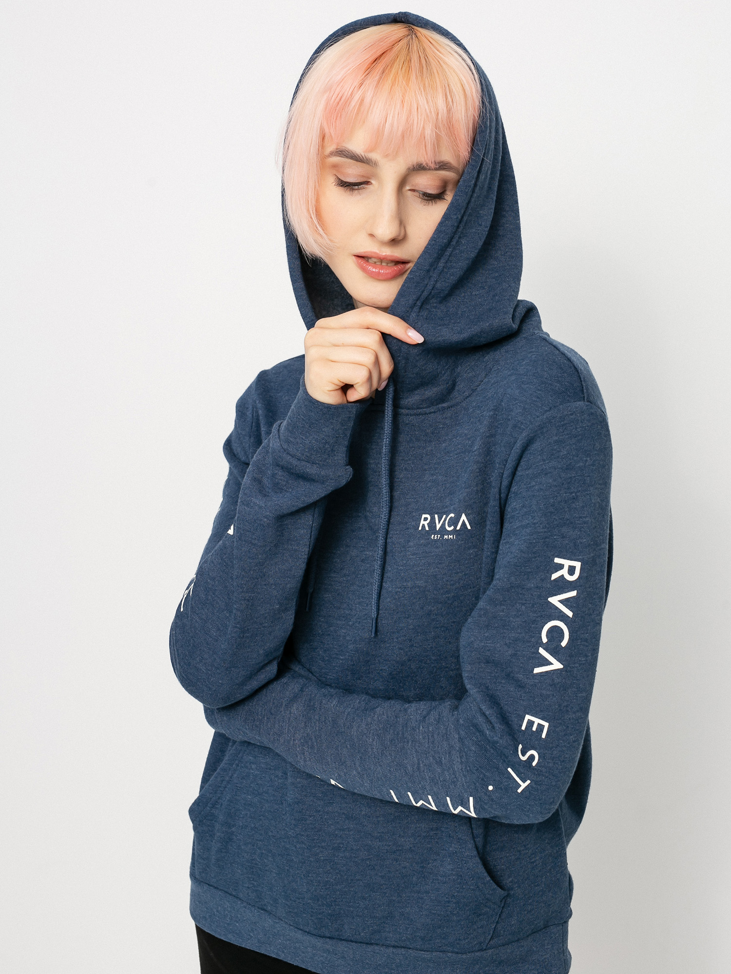 RVCA Classic HD Wmn Kapucnis pulóver (ink)