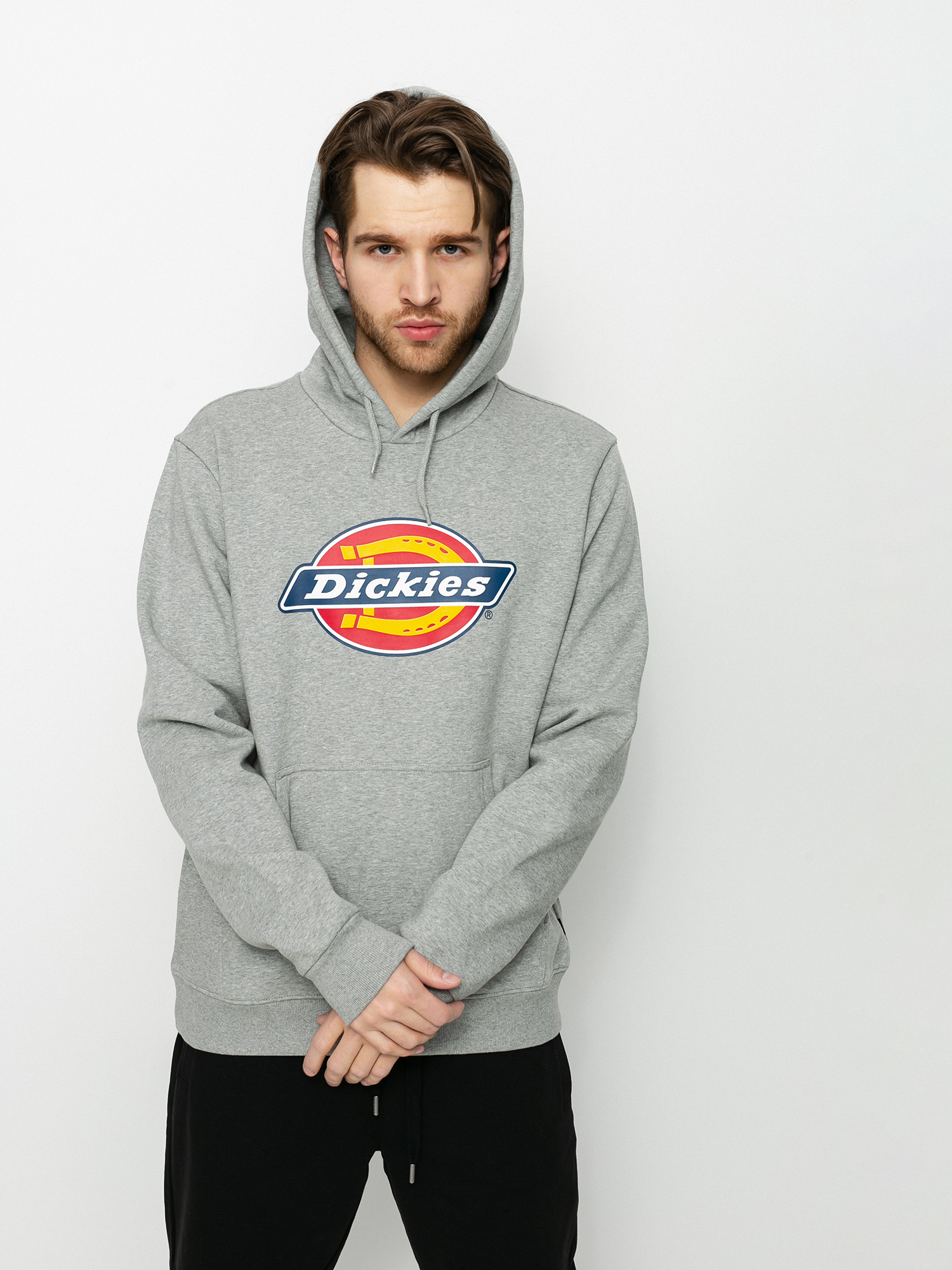 Dickies Icon Logo HD Kapucnis pulóver (grey melange)