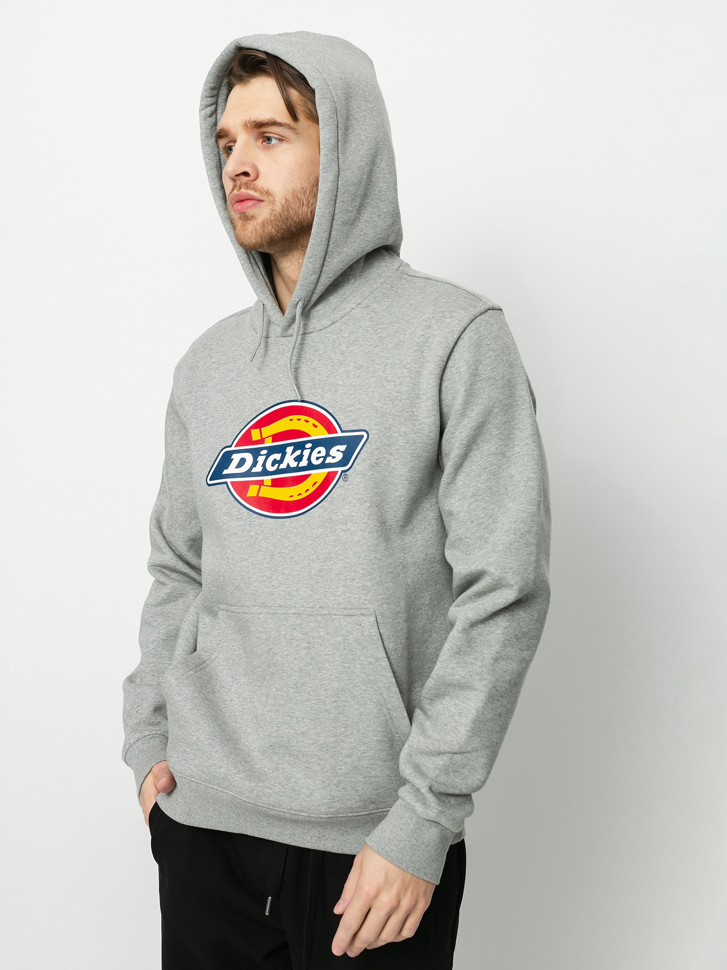 Dickies Icon Logo HD Kapucnis pulóver (grey melange)