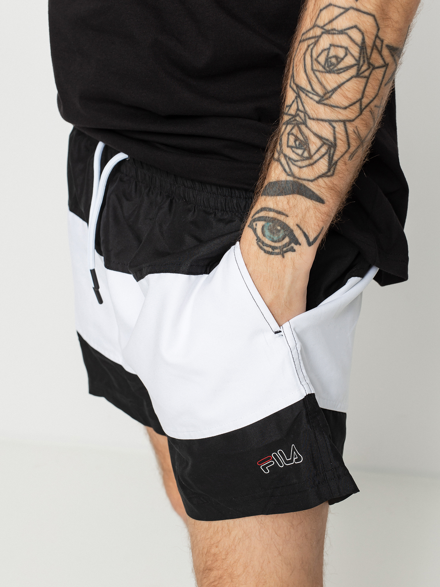 Fila Yamato Rövidnadrág (black/bright white)