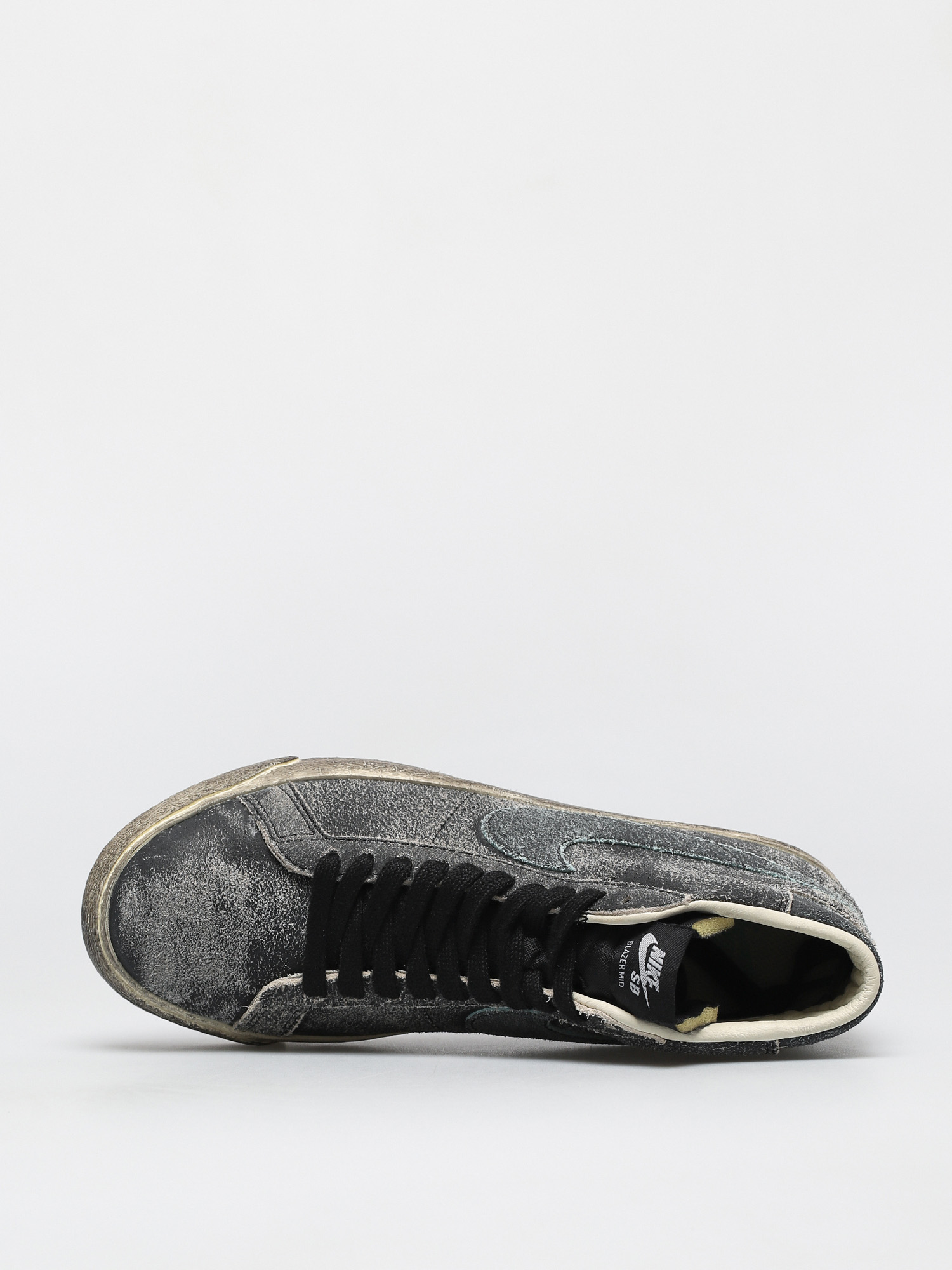 Nike SB Zoom Blazer Mid Premium Cipők (black/light dew coconut milk light dew)