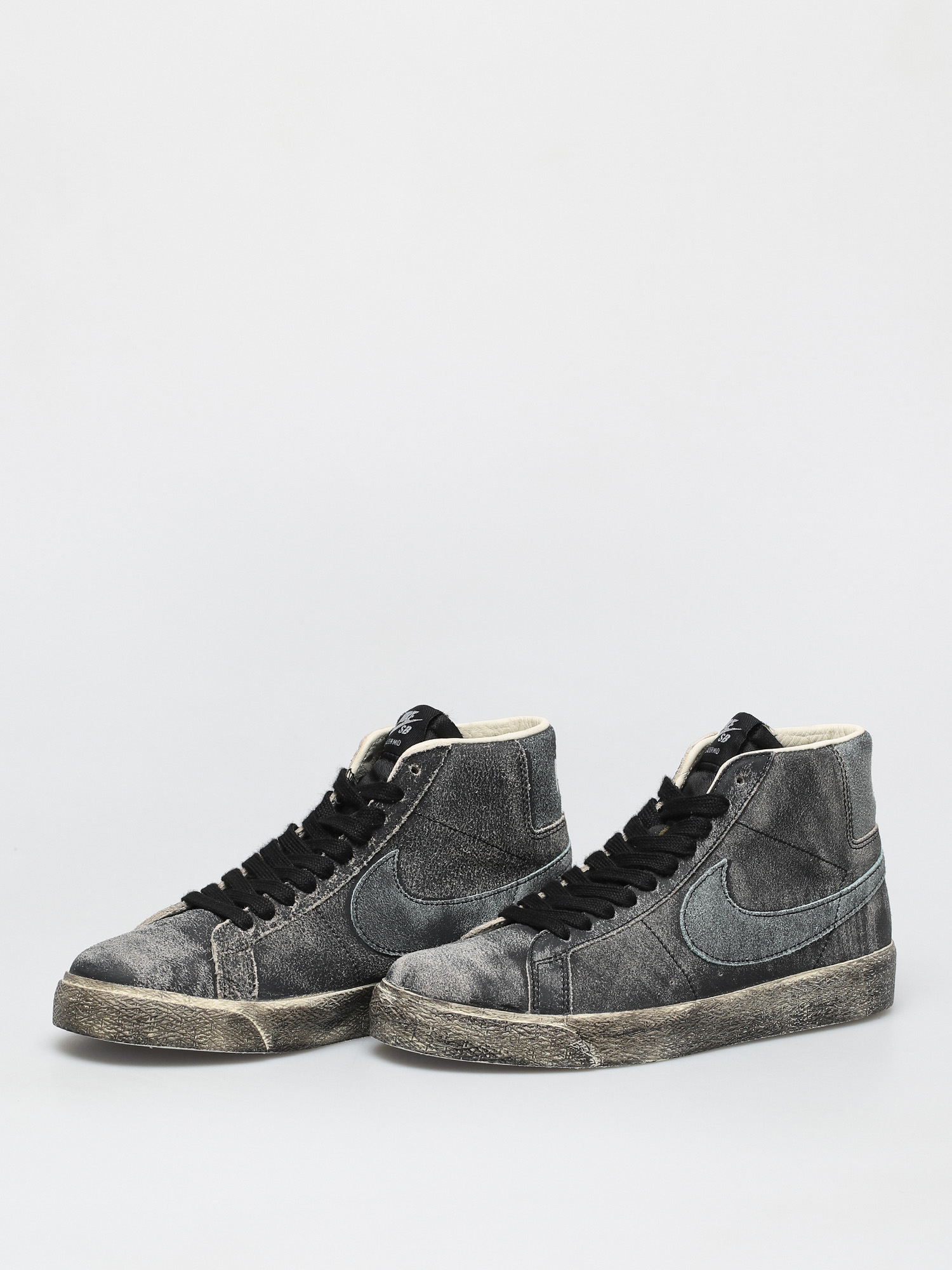 Nike SB Zoom Blazer Mid Premium Cipők (black/light dew coconut milk light dew)