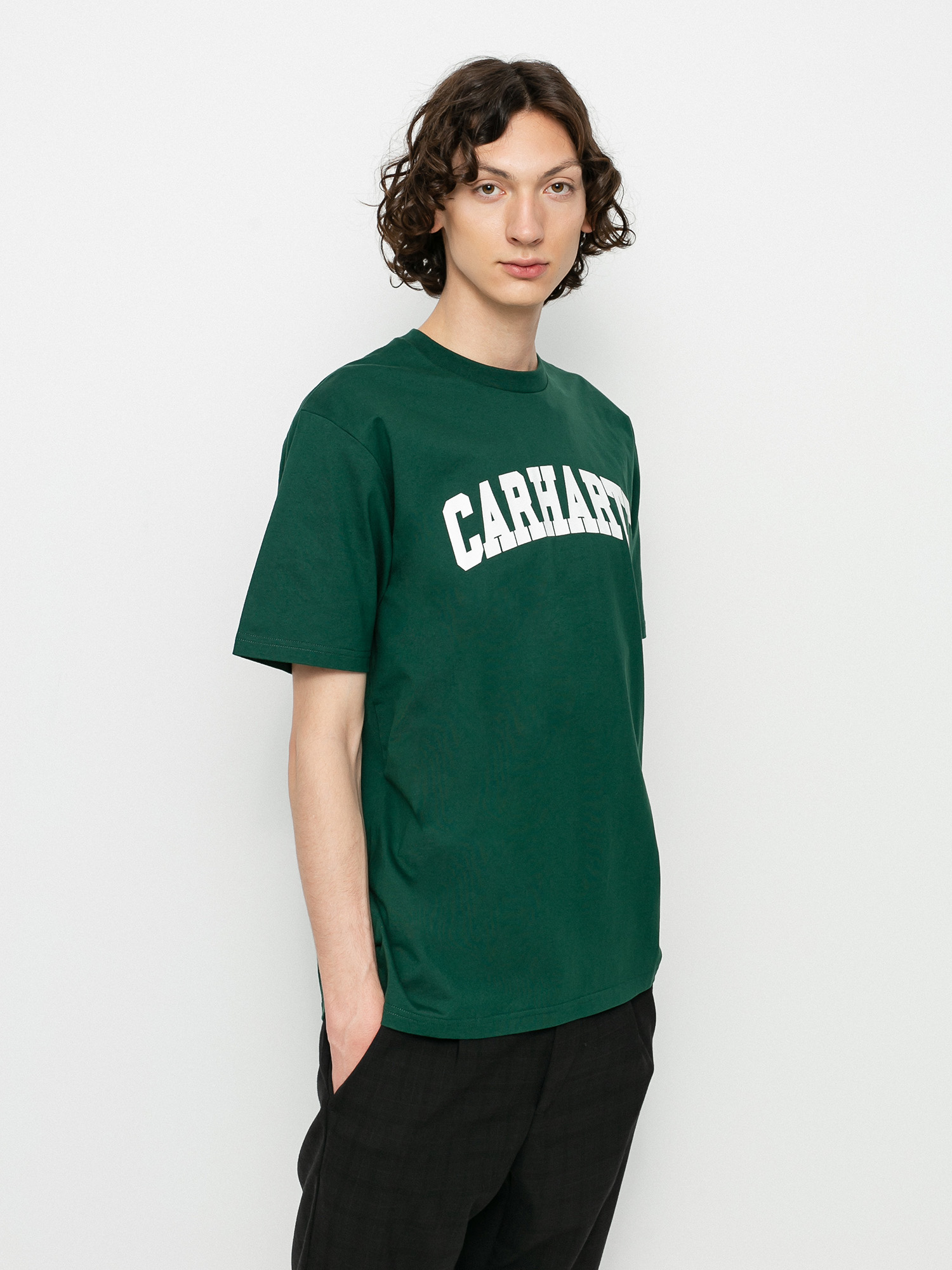 Carhartt WIP University Ujjatlan felső (treehouse/white)