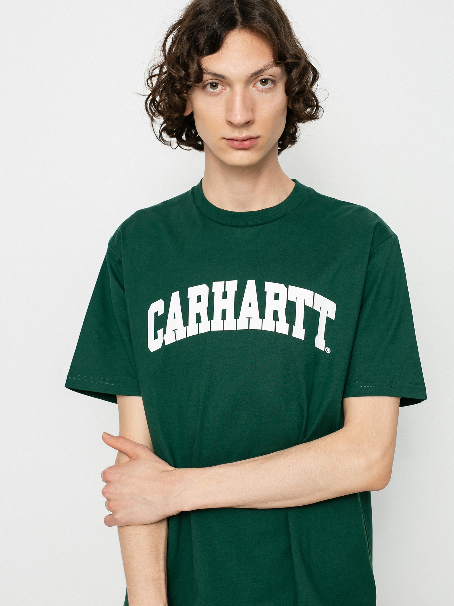 Carhartt WIP University Ujjatlan felső (treehouse/white)