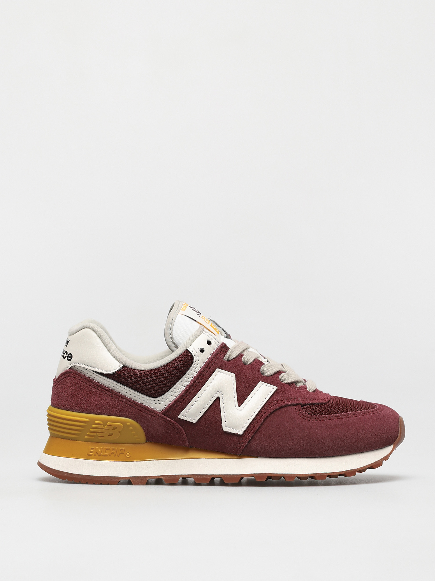 New Balance 574 Wmn Cipők (red/yellow)