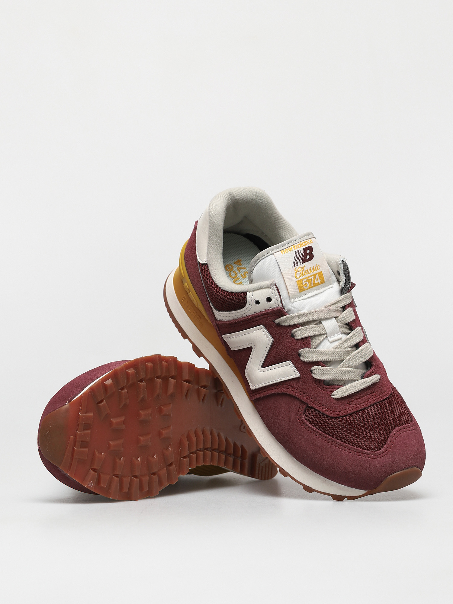 New Balance 574 Wmn Cipők (red/yellow)