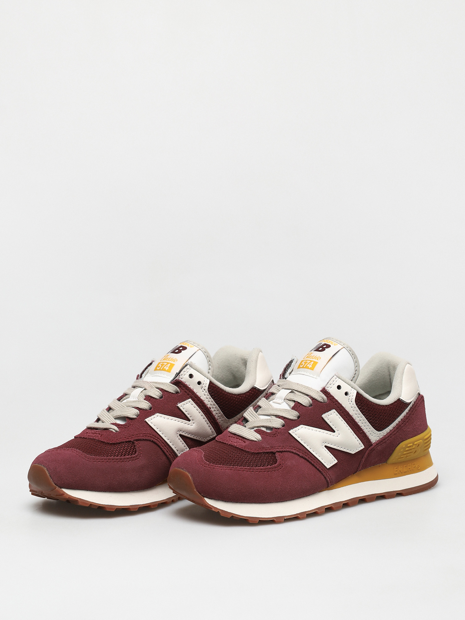 New Balance 574 Wmn Cipők (red/yellow)