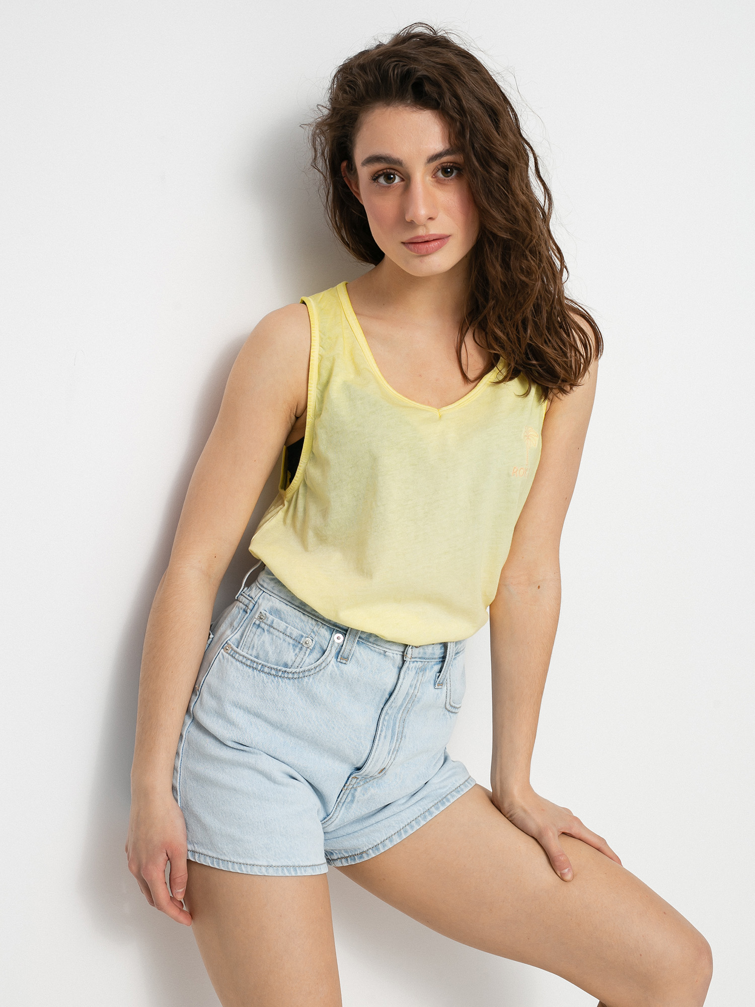 Roxy Need A Wave B Wmn Ujjatlan felső (pale banana)