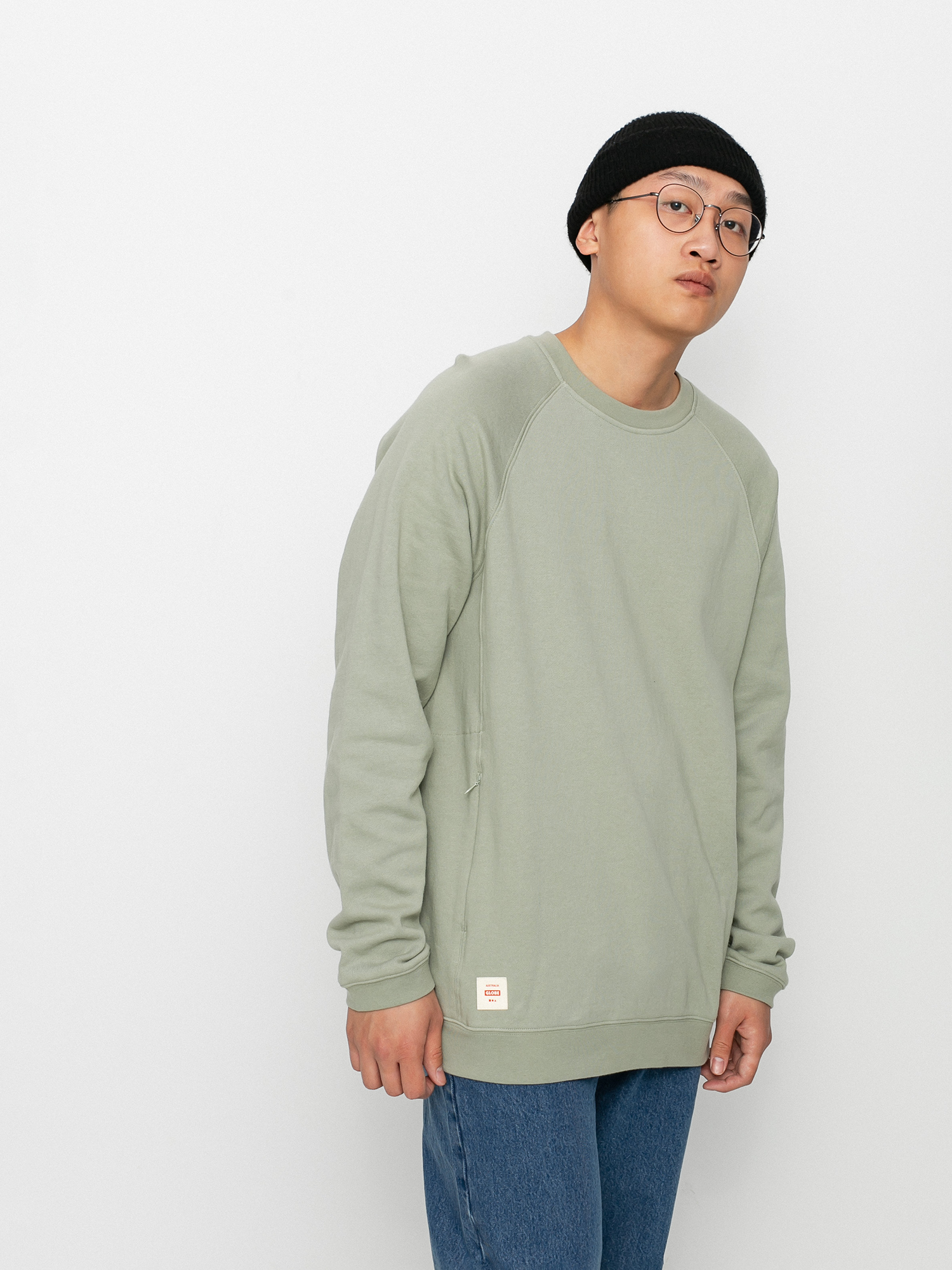 Globe Traveller Crew Pulóver (sage)