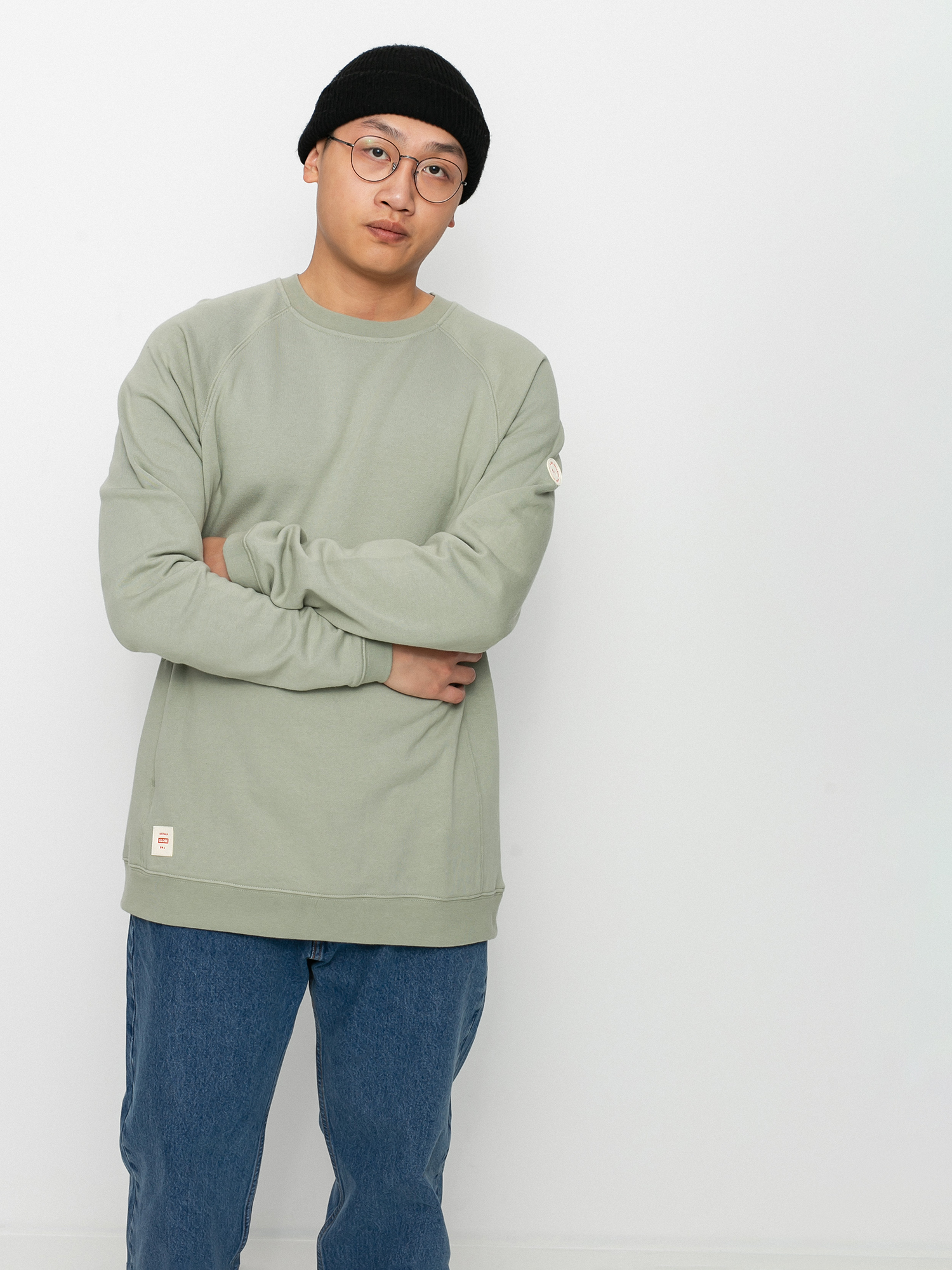 Globe Traveller Crew Pulóver (sage)