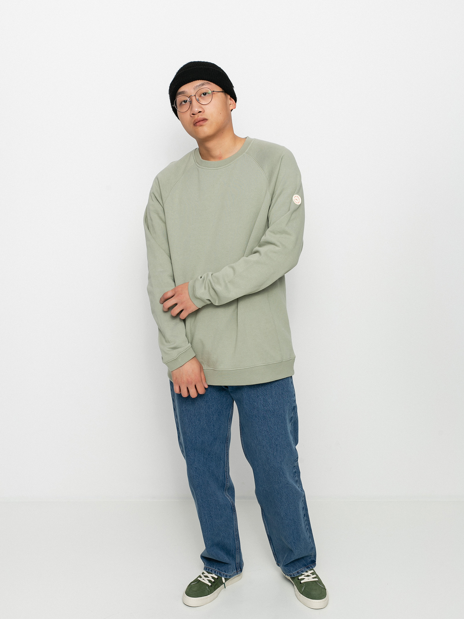 Globe Traveller Crew Pulóver (sage)