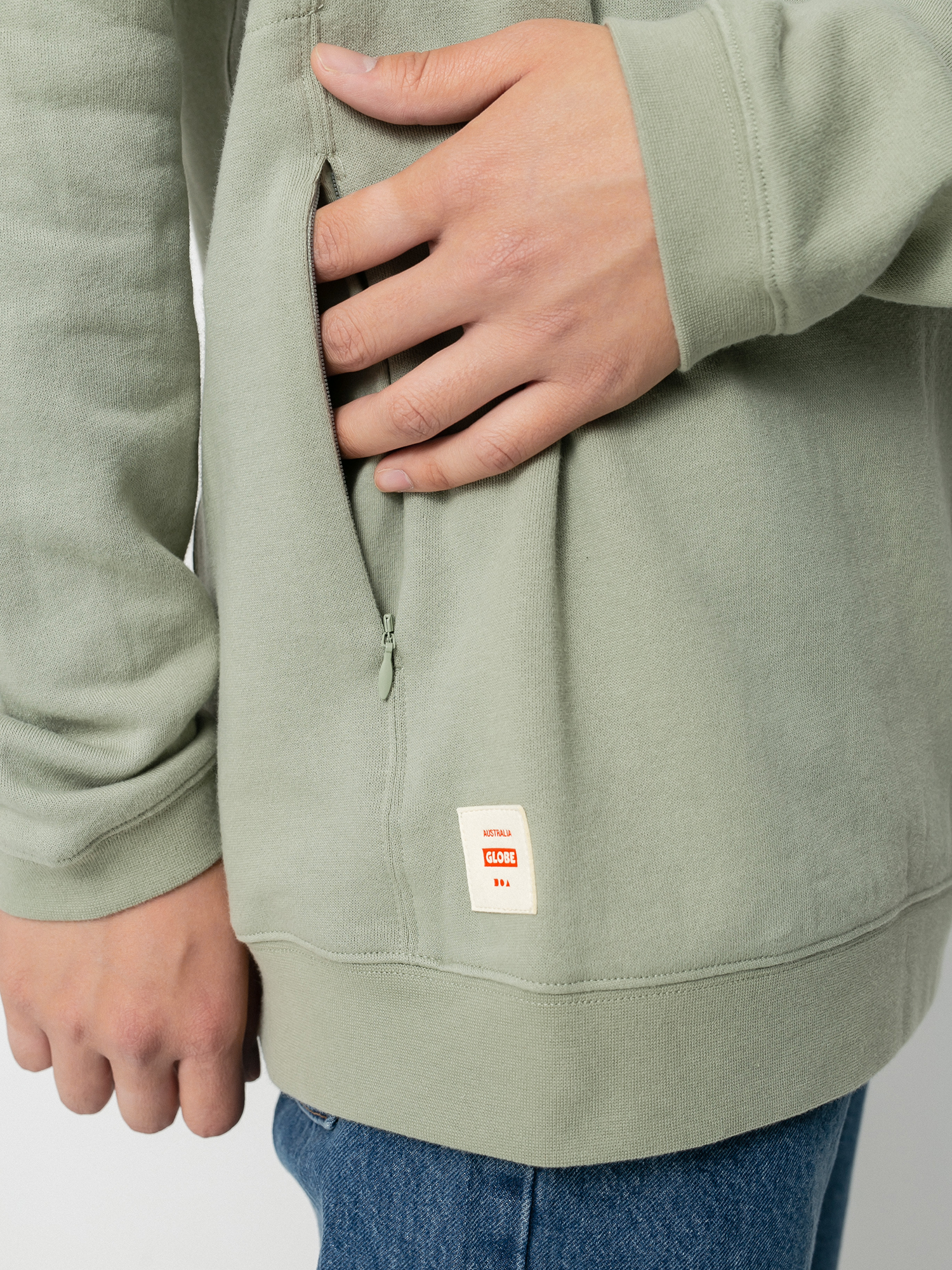 Globe Traveller Crew Pulóver (sage)